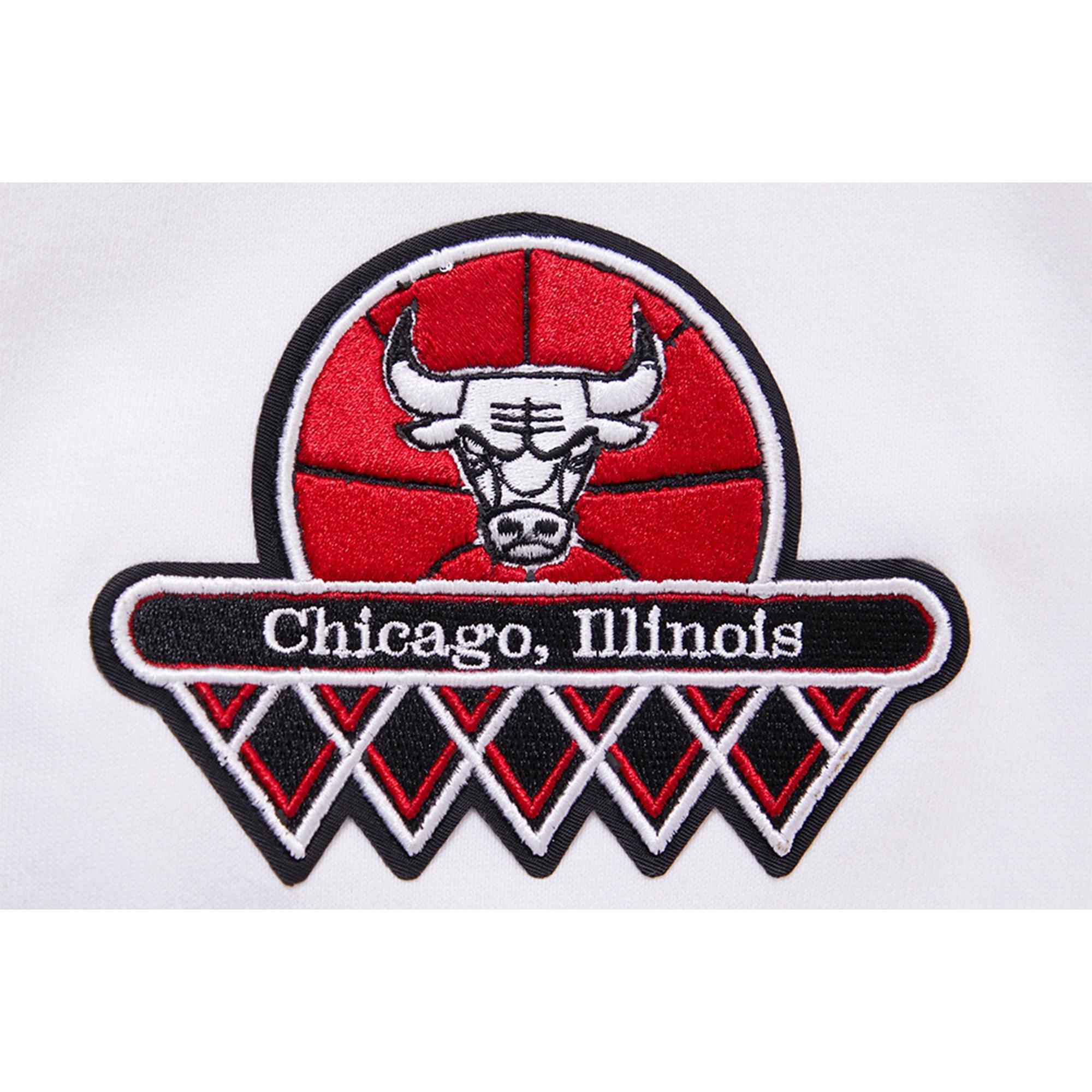 Pro Standard Men's Chicago Bulls "Cherry" Hoodie-White - WHITE Thumbnail View 5