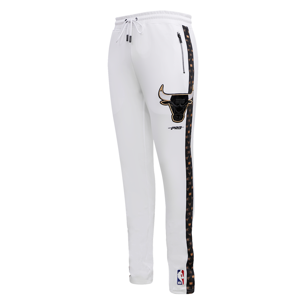 Pro Standard Men's Chicago Bulls Retro 11 "Gratitude" Track Pants-White - WHITE Thumbnail View 1