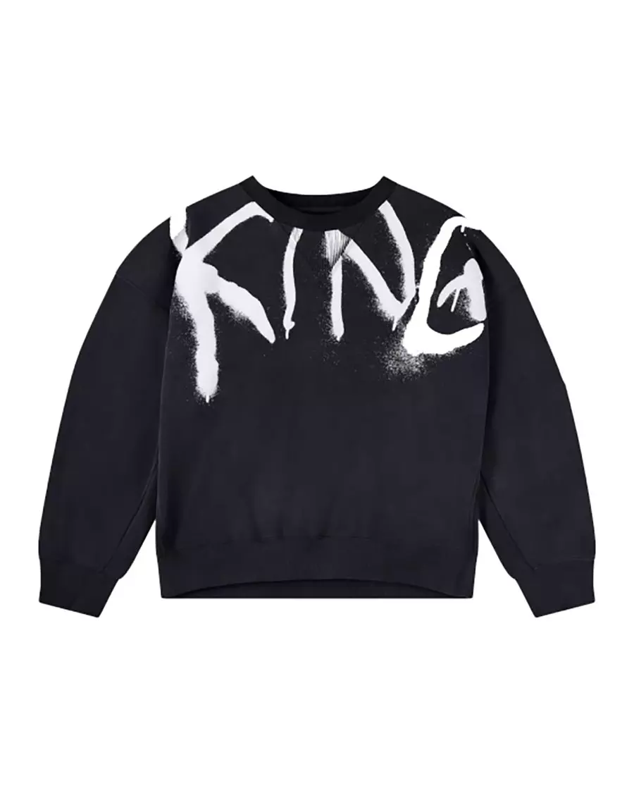 King London Men's Deranged Crew - Black - BLACK