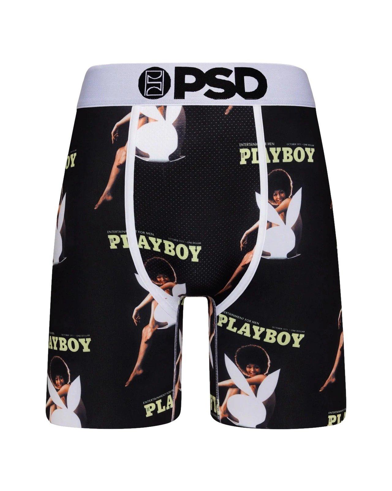 PSD Men's Playboy Darine Underwear - BLACK/WHITE Thumbnail View 1