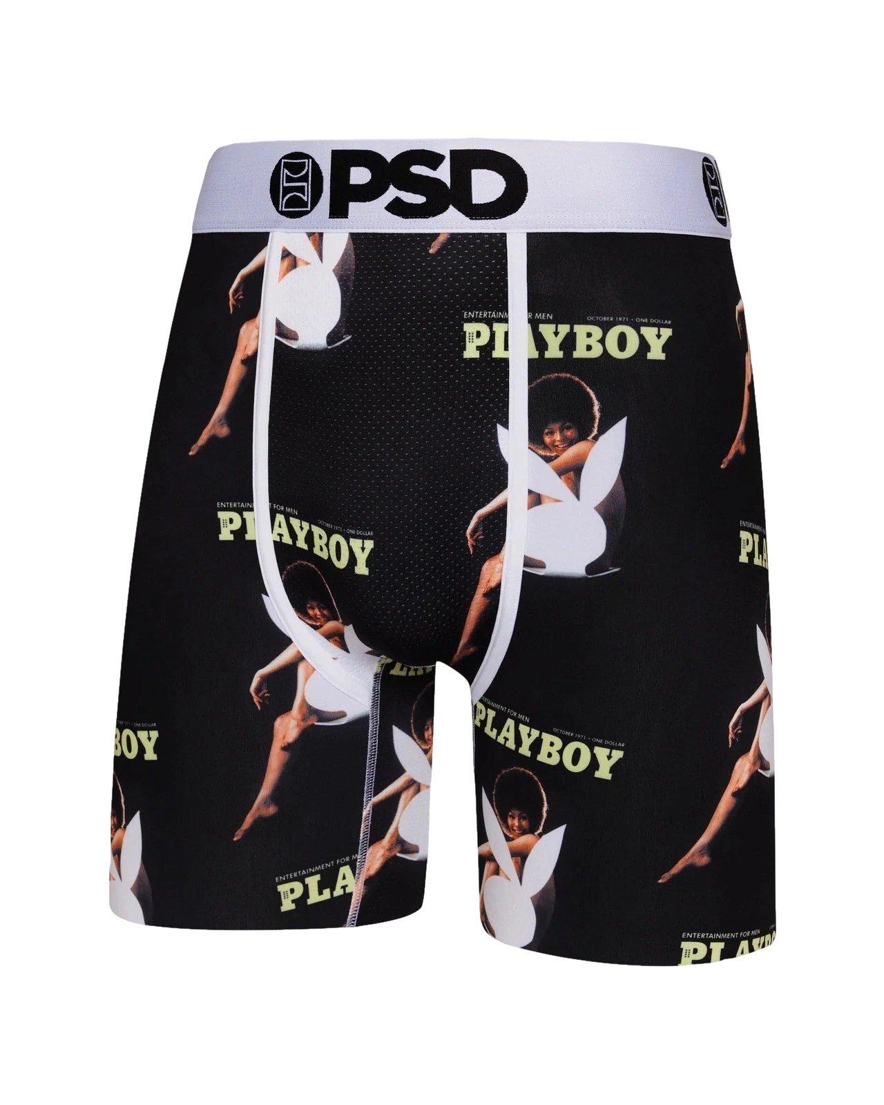 PSD Men's Playboy Darine Underwear - BLACK/WHITE Thumbnail View 3