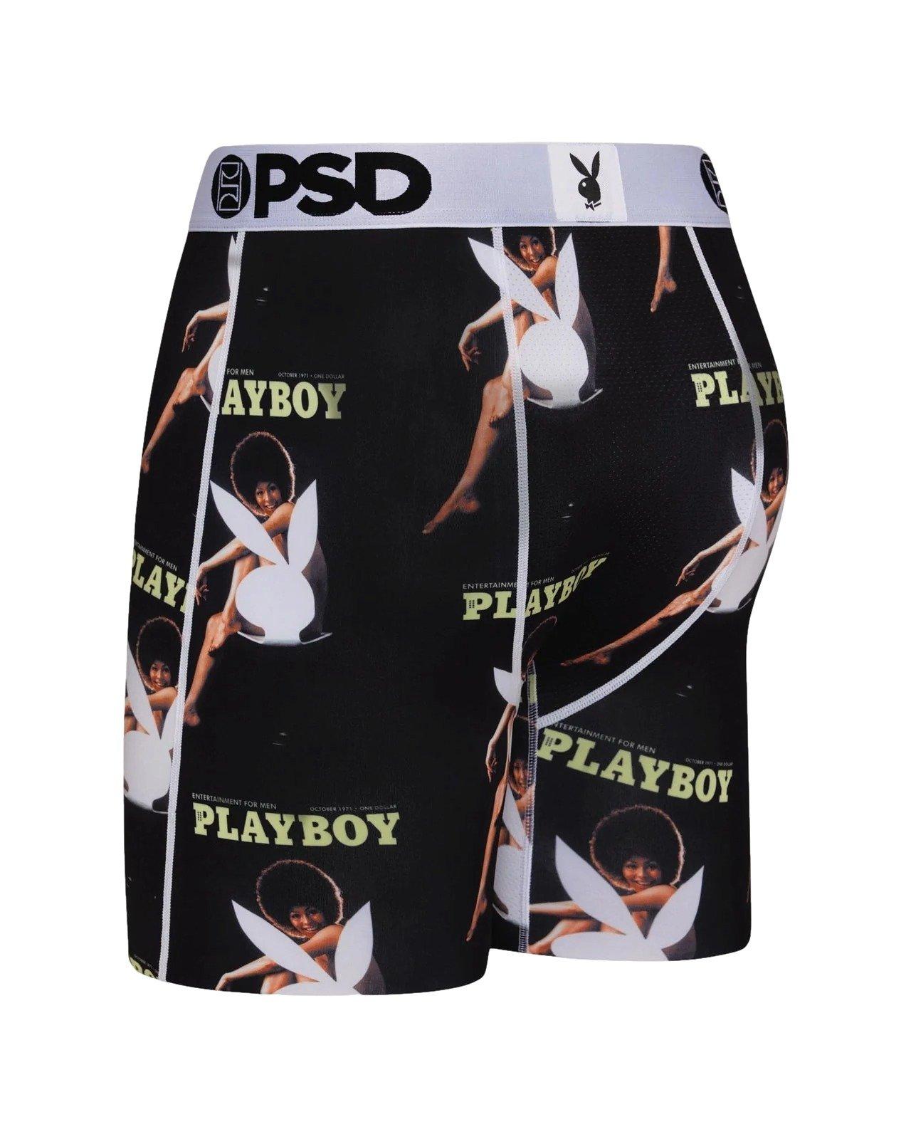 PSD Men's Playboy Darine Underwear - BLACK/WHITE Thumbnail View 4