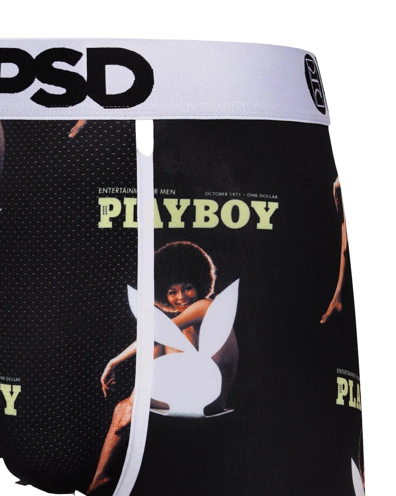 PSD Men's Playboy Darine Underwear - BLACK/WHITE Thumbnail View 5