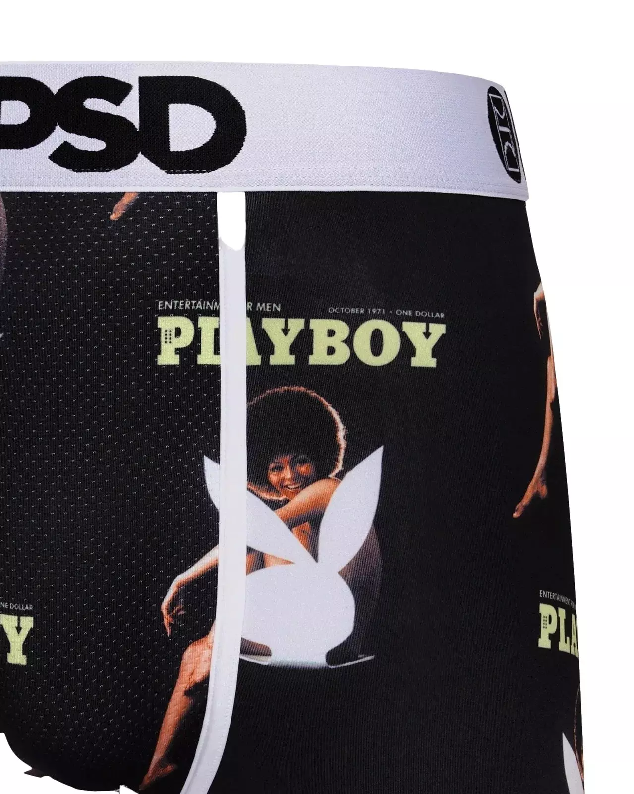 PSD Men's Playboy Darine Underwear - BLACK/WHITE