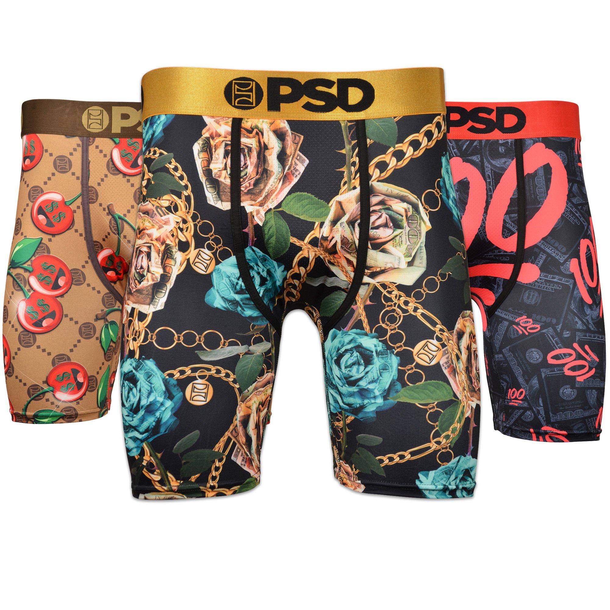 PSD Men's Money, Roses, Cherries Underwear-3PK - MULTI-COLOR Thumbnail View 1