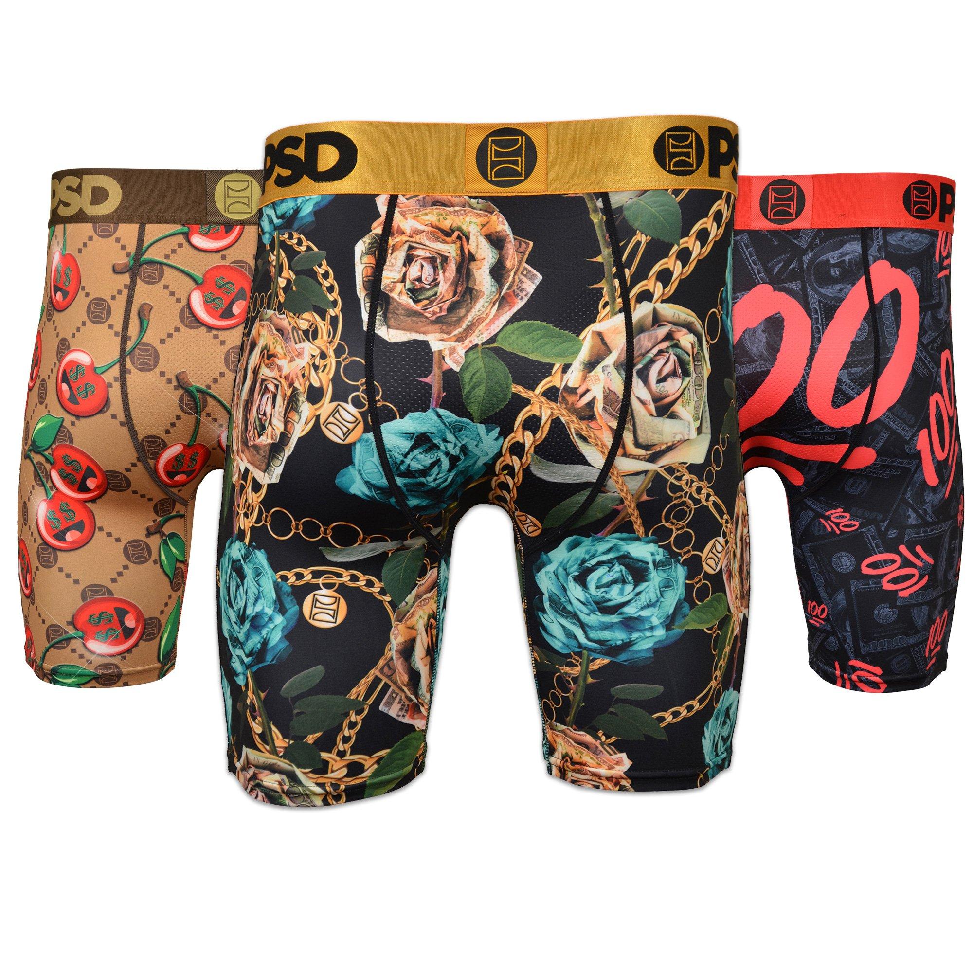 PSD Men's Money, Roses, Cherries Underwear-3PK - MULTI-COLOR Thumbnail View 2