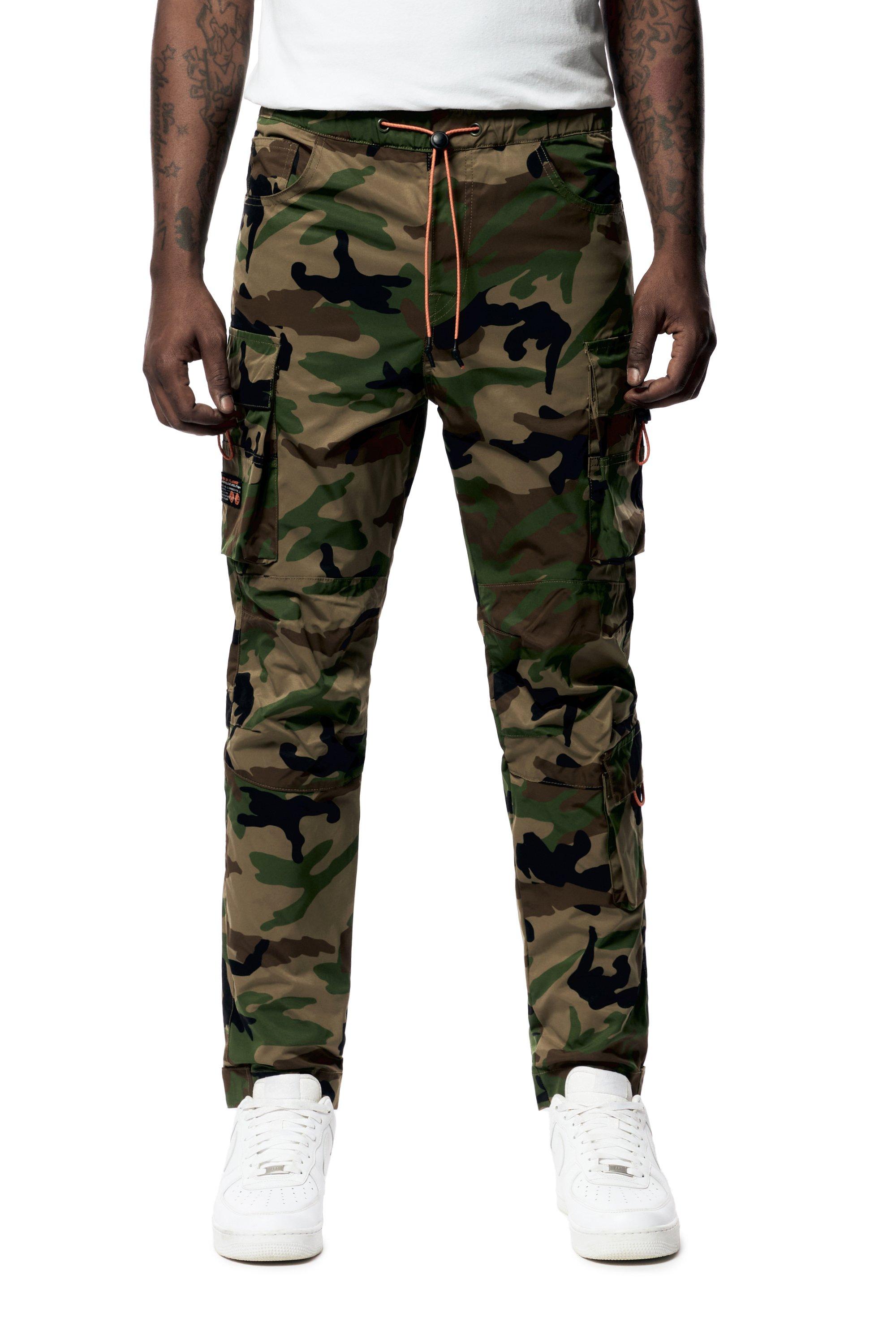 Smoke Rise men's Two Toned Utility Nylon Jogger - Camo - CAMOUFLAGE Thumbnail View 1