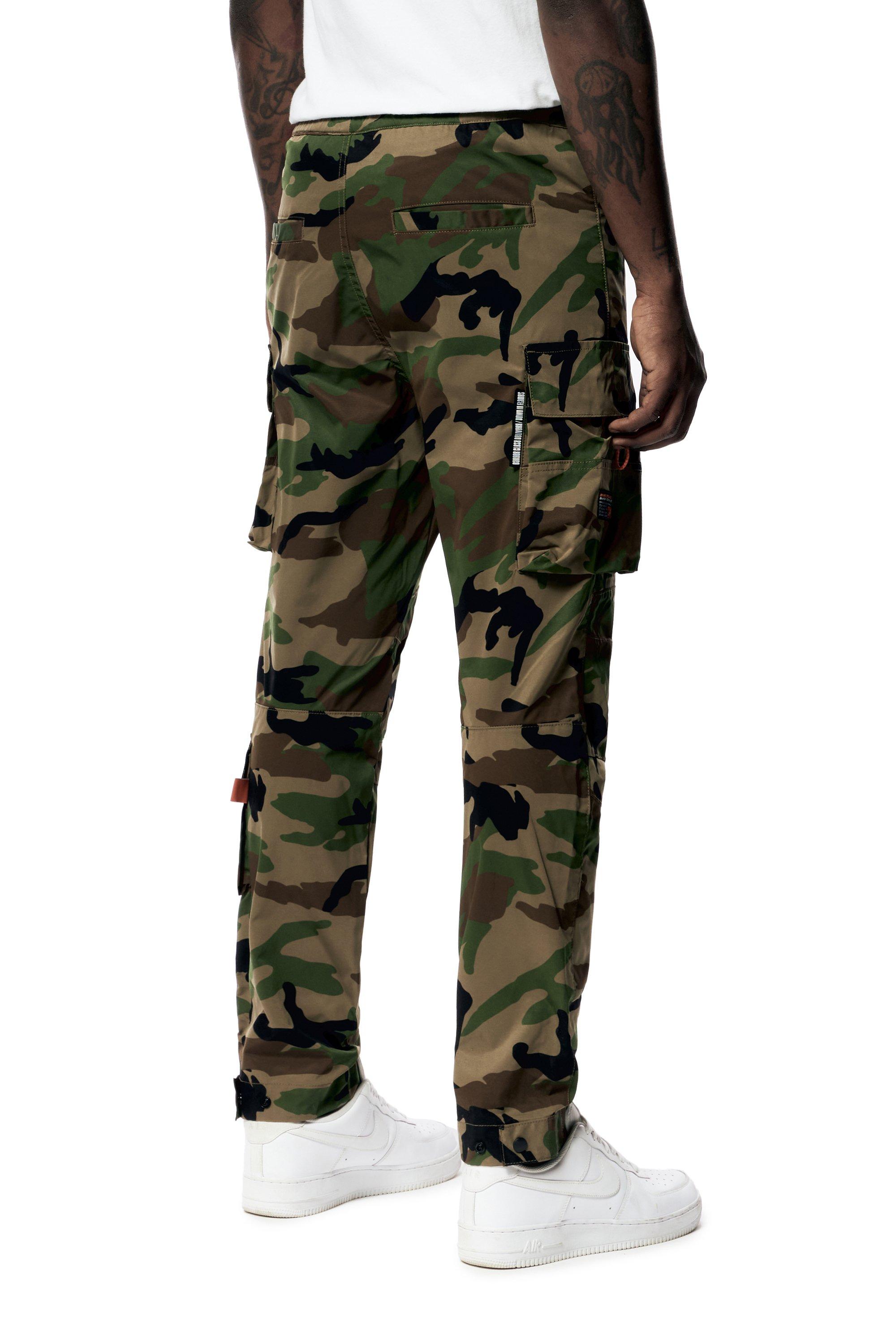 Smoke Rise men's Two Toned Utility Nylon Jogger - Camo - CAMOUFLAGE Thumbnail View 2