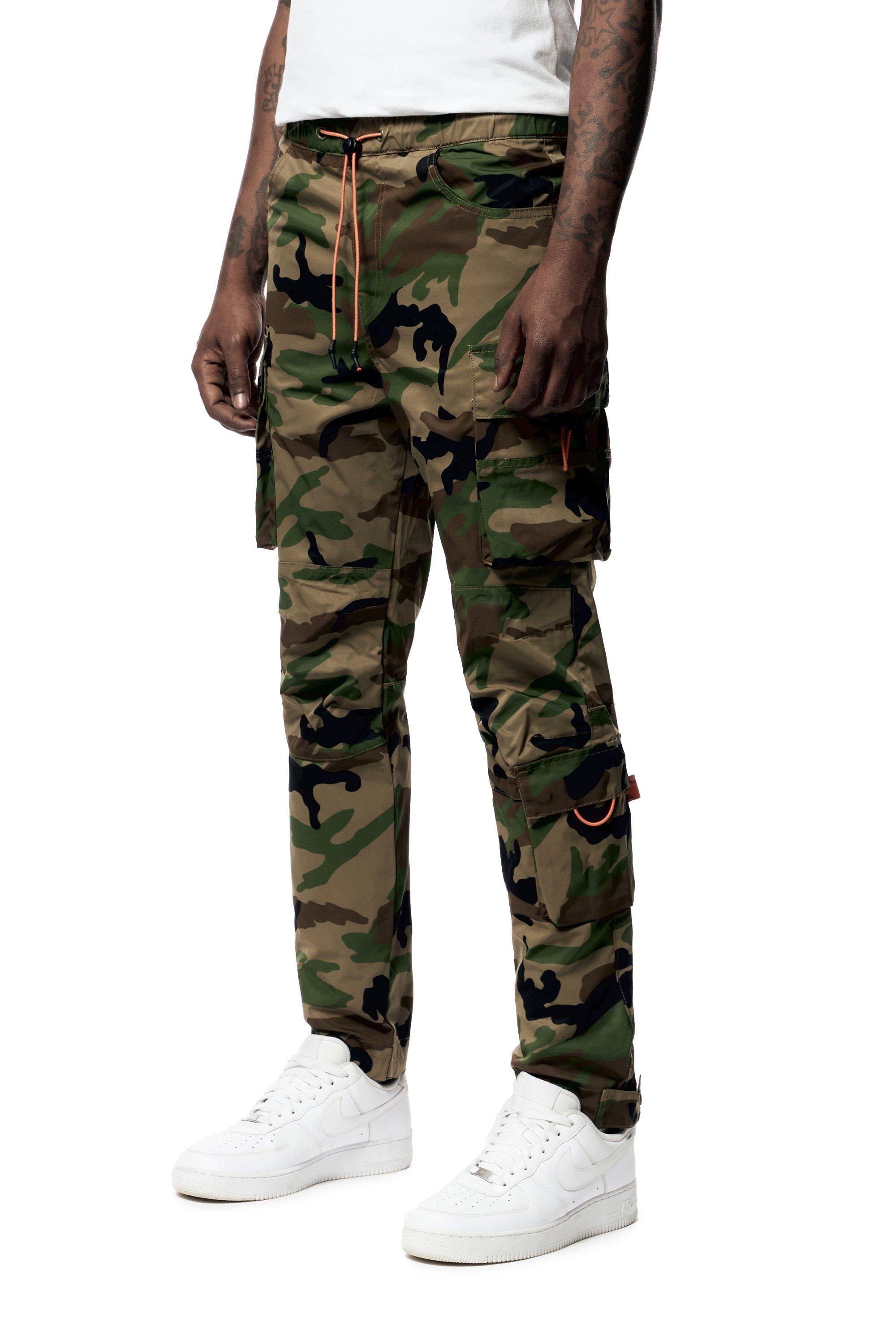 Smoke Rise men's Two Toned Utility Nylon Jogger - Camo - CAMOUFLAGE Thumbnail View 3