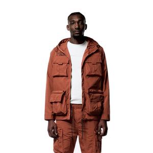Smoke Rise Men's Nylon Utility Jacket - Rust