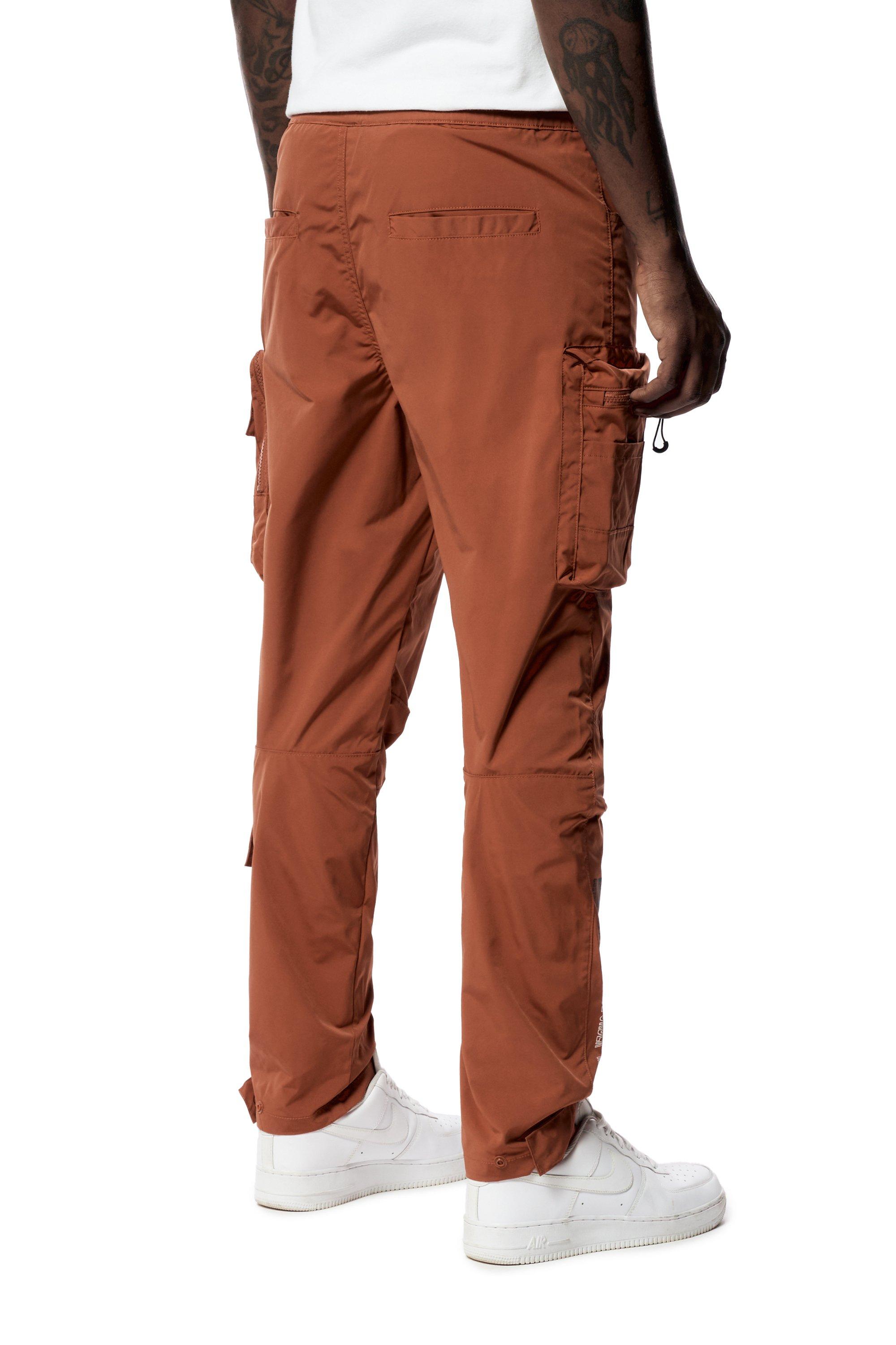 Smoke Rise Men's Nylon Utility Joggers - Rust - RUST Thumbnail View 2