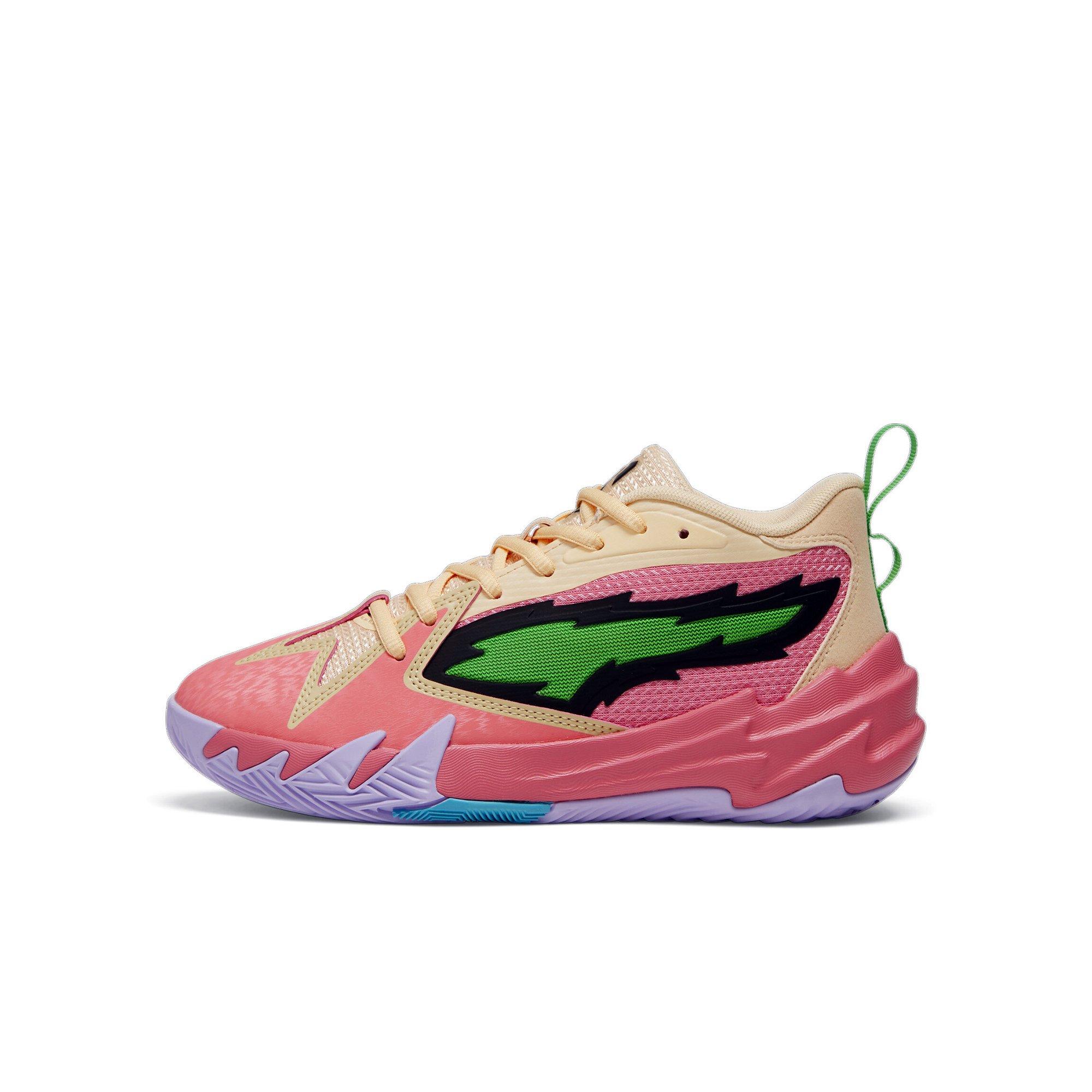Puma Scoot Zero "Georgia Peach" Grade School Kids' Basketball Shoe - CORAL Thumbnail View 3