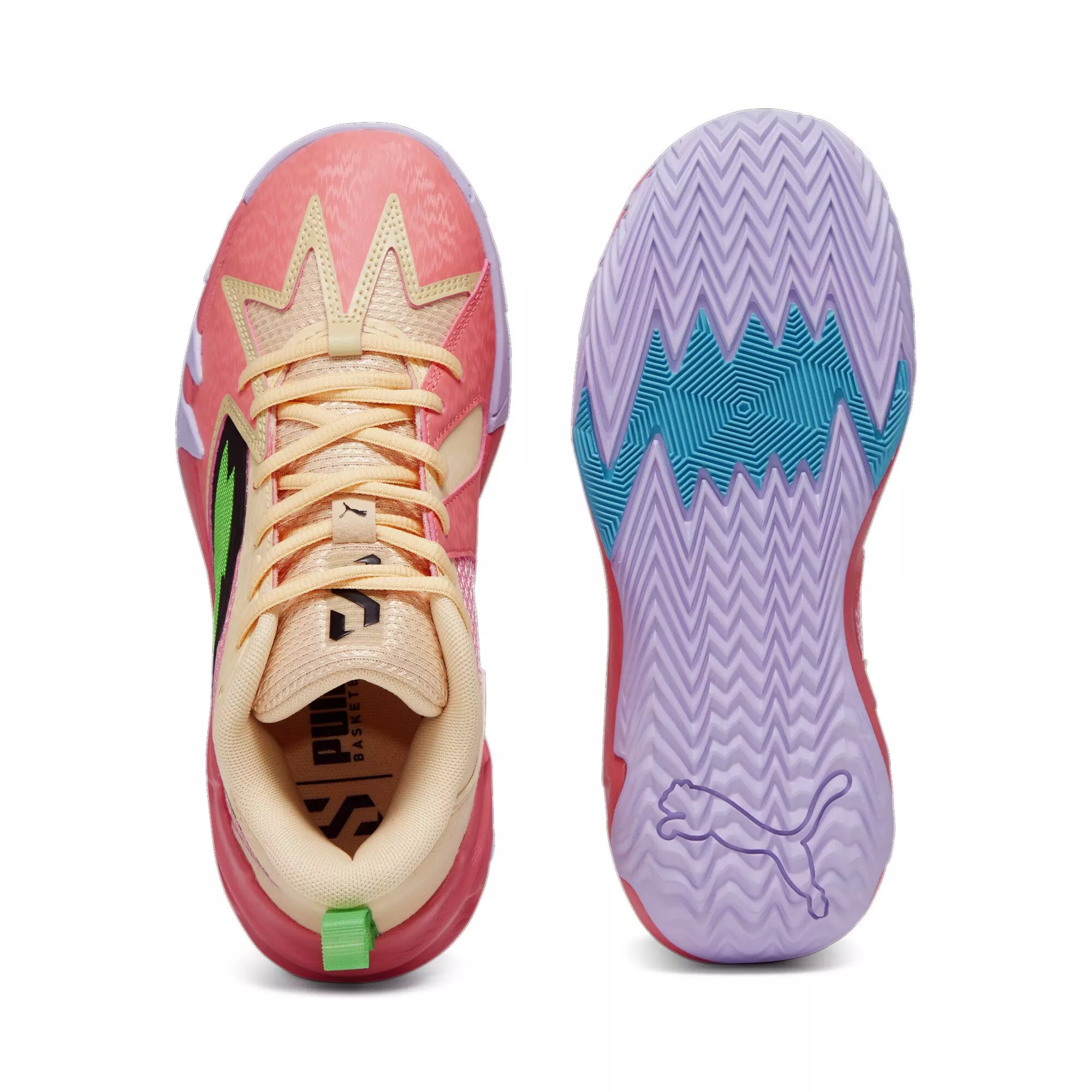 Puma Scoot Zero "Georgia Peach" Grade School Kids' Basketball Shoe - CORAL