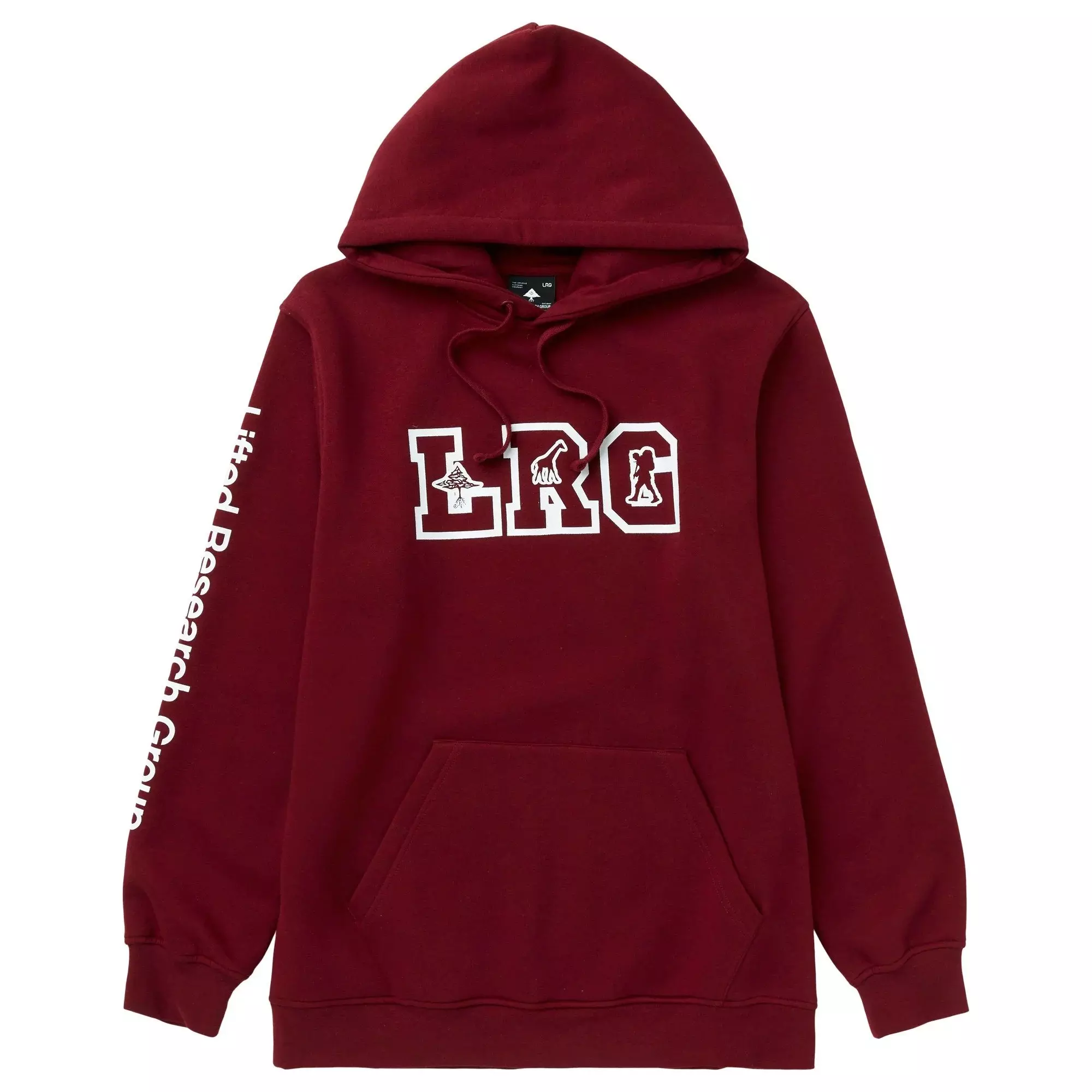LRG Men's Ivy League Pullover Hoodie - BURGUNDY