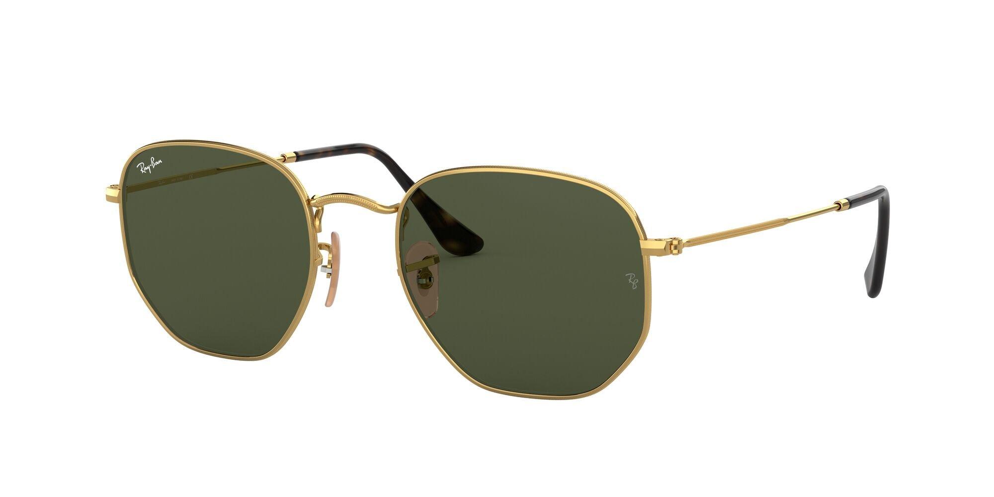 Ray-Ban Arista Hexagonal Sunglasses - GREEN Thumbnail View 1