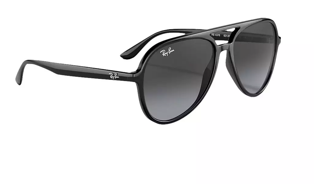 Ray-Ban RB4376 Classic Pilot Sunglasses-Black - BLACK