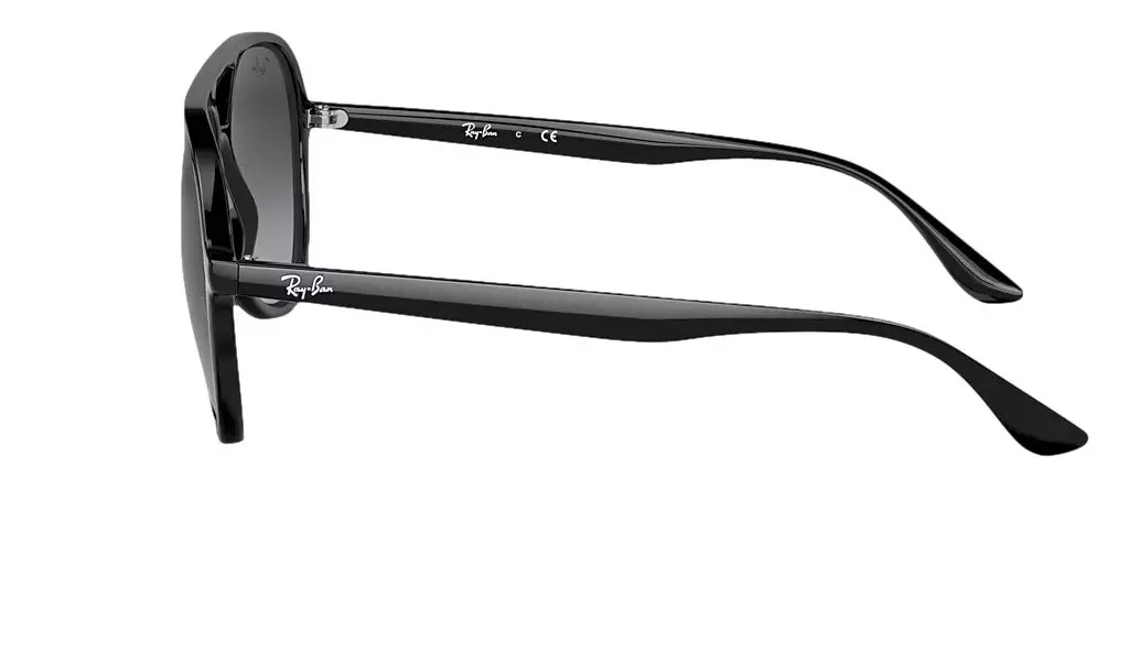 Ray-Ban RB4376 Classic Pilot Sunglasses-Black - BLACK