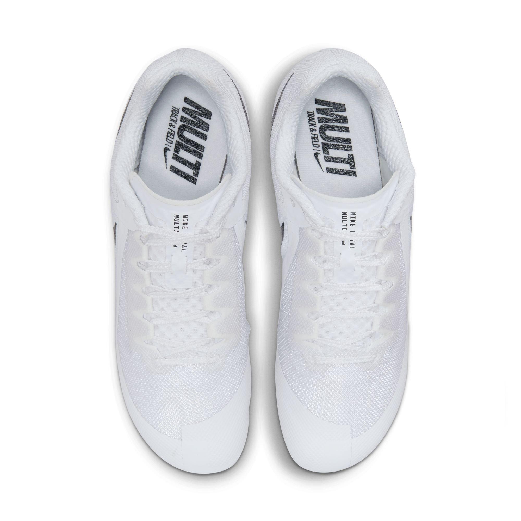 Nike Zoom Rival Multi-Event "White/Black/Metallic Silver/" Unisex Track Spike - WHITE/BLACK Thumbnail View 7