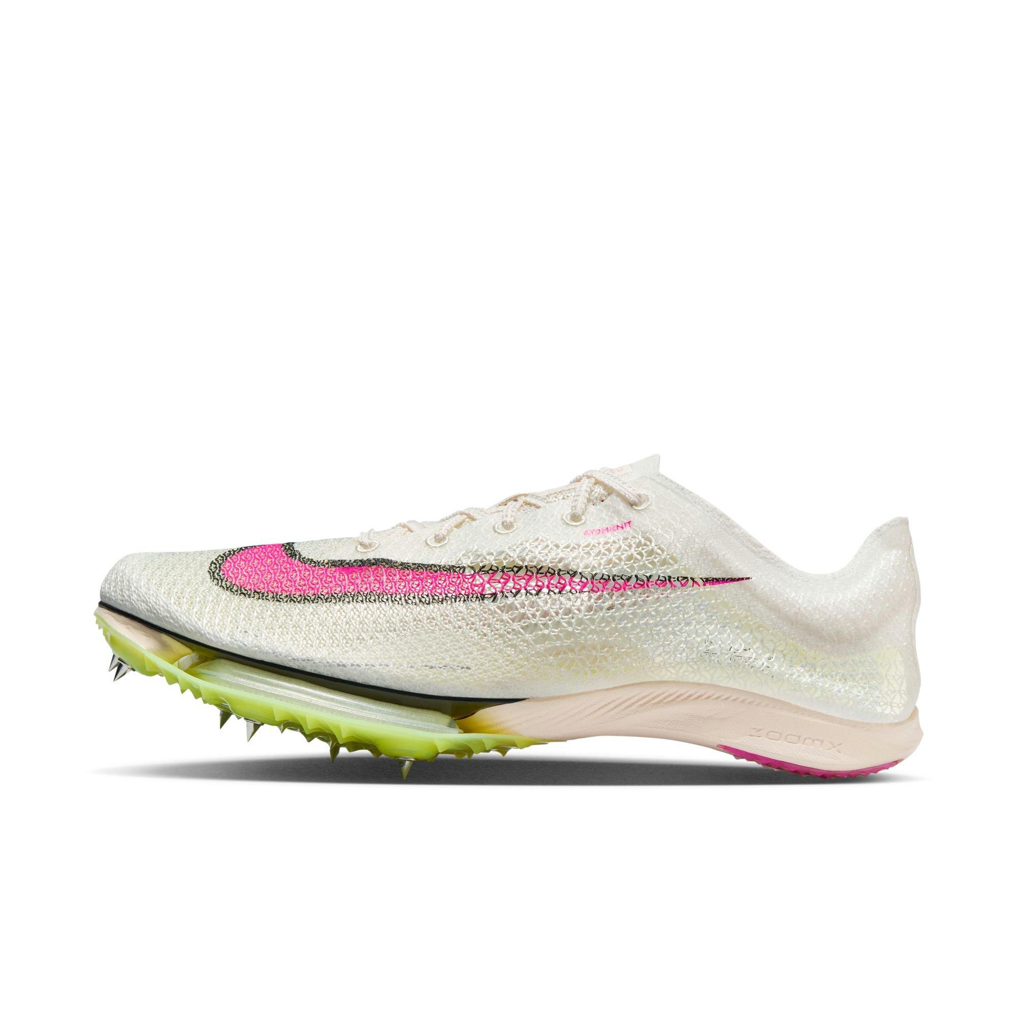 Nike Air Zoom Victory "Sail/Fierce Pink/Lt Lemon Twist" Men's Track Spike - WHITE/PINK Thumbnail View 3