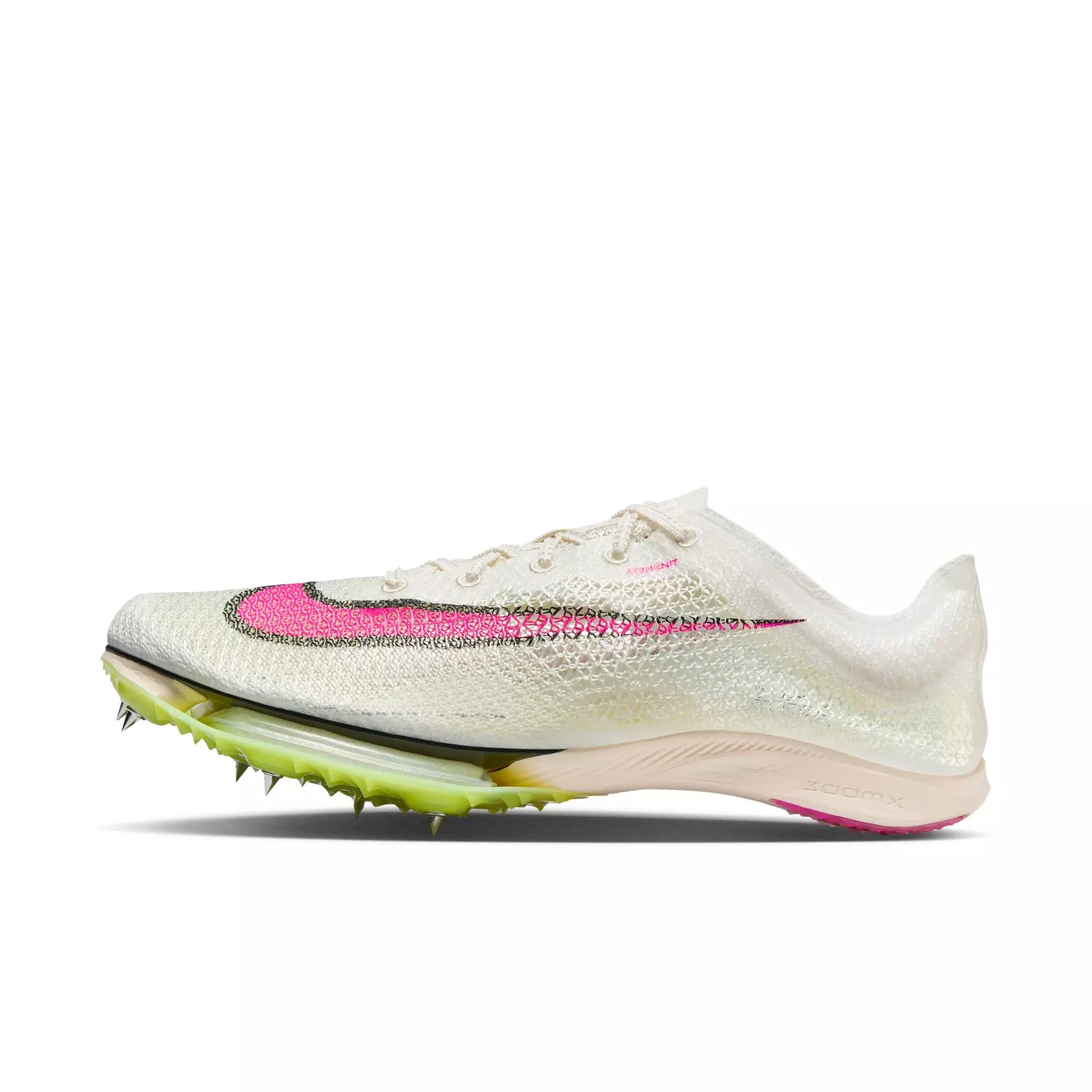 Nike Air Zoom Victory "Sail/Fierce Pink/Lt Lemon Twist" Men's Track Spike - WHITE/PINK