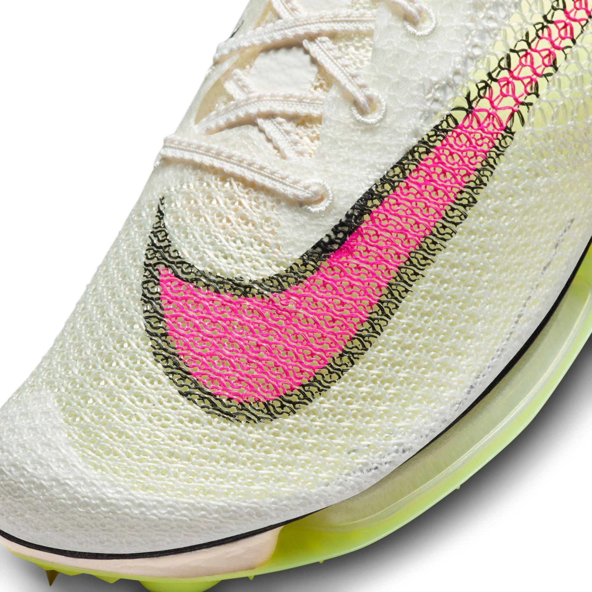 Nike Air Zoom Victory "Sail/Fierce Pink/Lt Lemon Twist" Men's Track Spike - WHITE/PINK Thumbnail View 11
