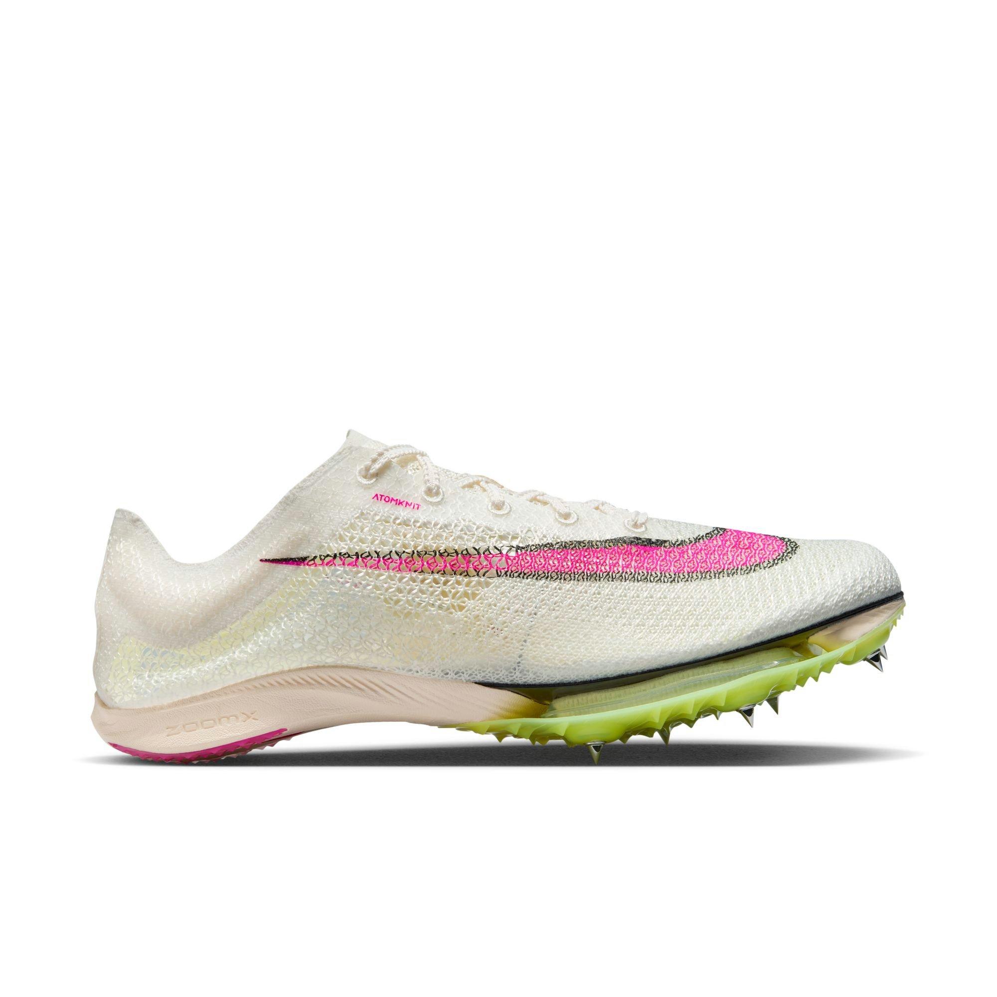 Nike Air Zoom Victory "Sail/Fierce Pink/Lt Lemon Twist" Men's Track Spike - WHITE/PINK Thumbnail View 1