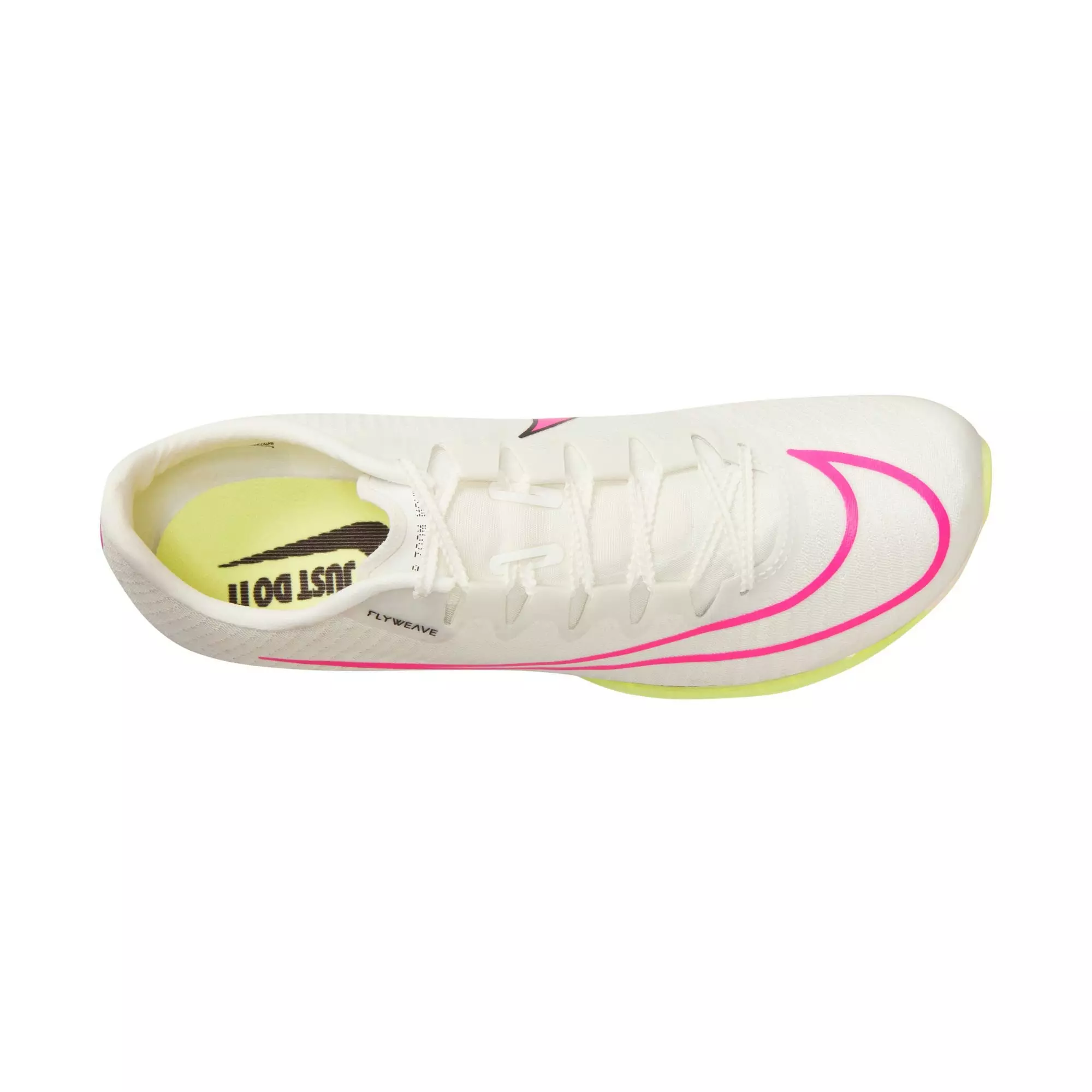 Nike Air Zoom Maxfly "Sail/Fierce Pink/Lt Lemon Twist" Men's Track Spike - WHITE/PINK