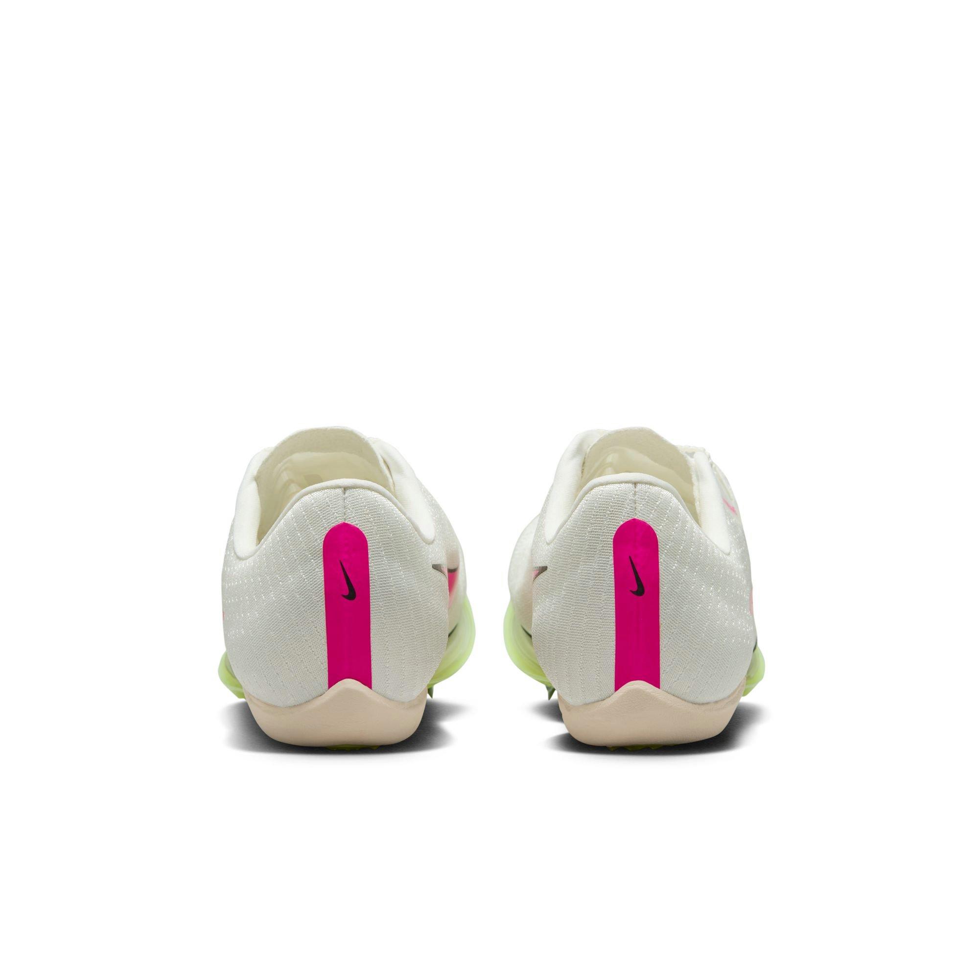 Nike Air Zoom Maxfly "Sail/Fierce Pink/Lt Lemon Twist" Men's Track Spike - WHITE/PINK Thumbnail View 7