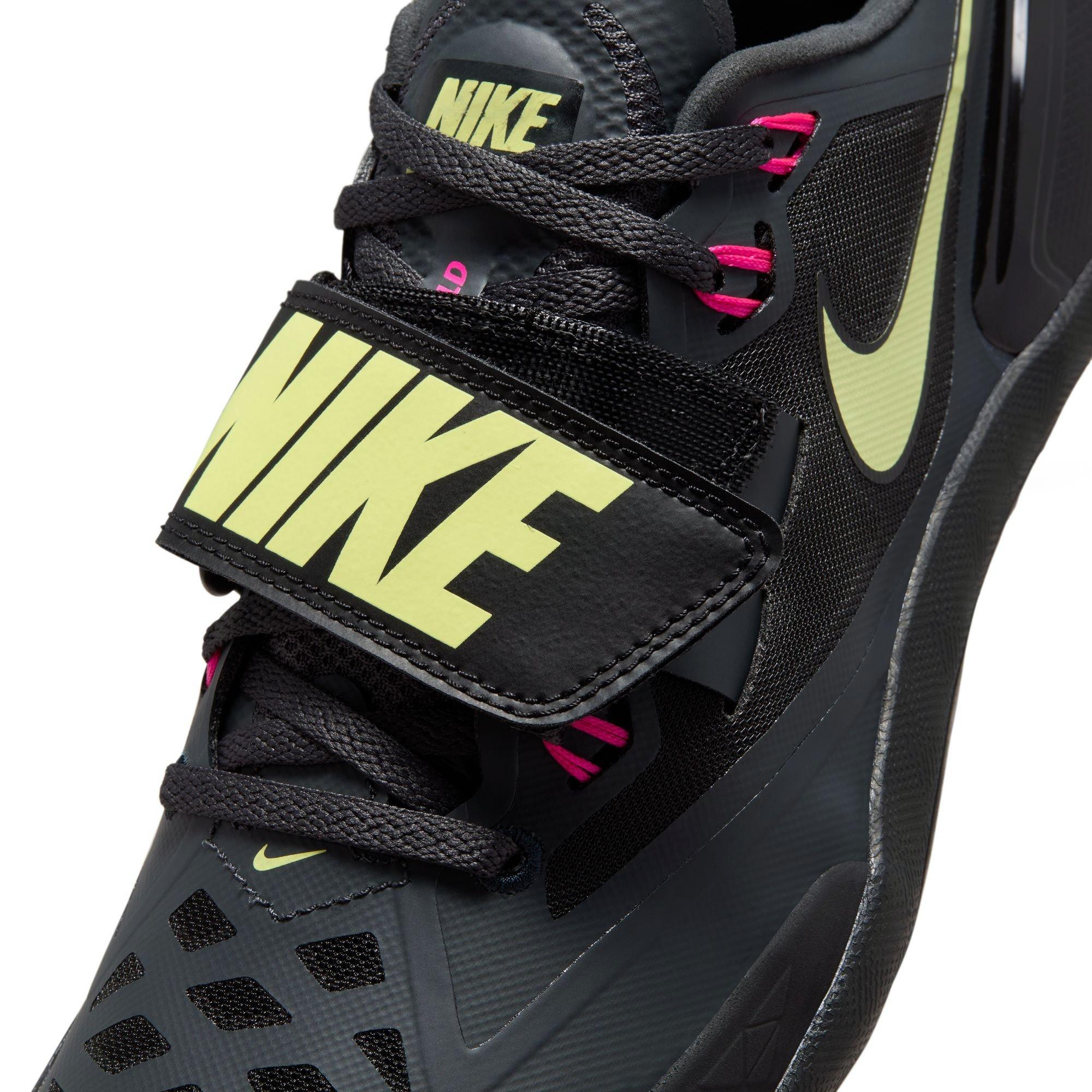Nike Zoom Rotational 6 "Anthracite/Fierce Pink/Black" Men's Track Throwing Shoe - BLACK/PINK Thumbnail View 12