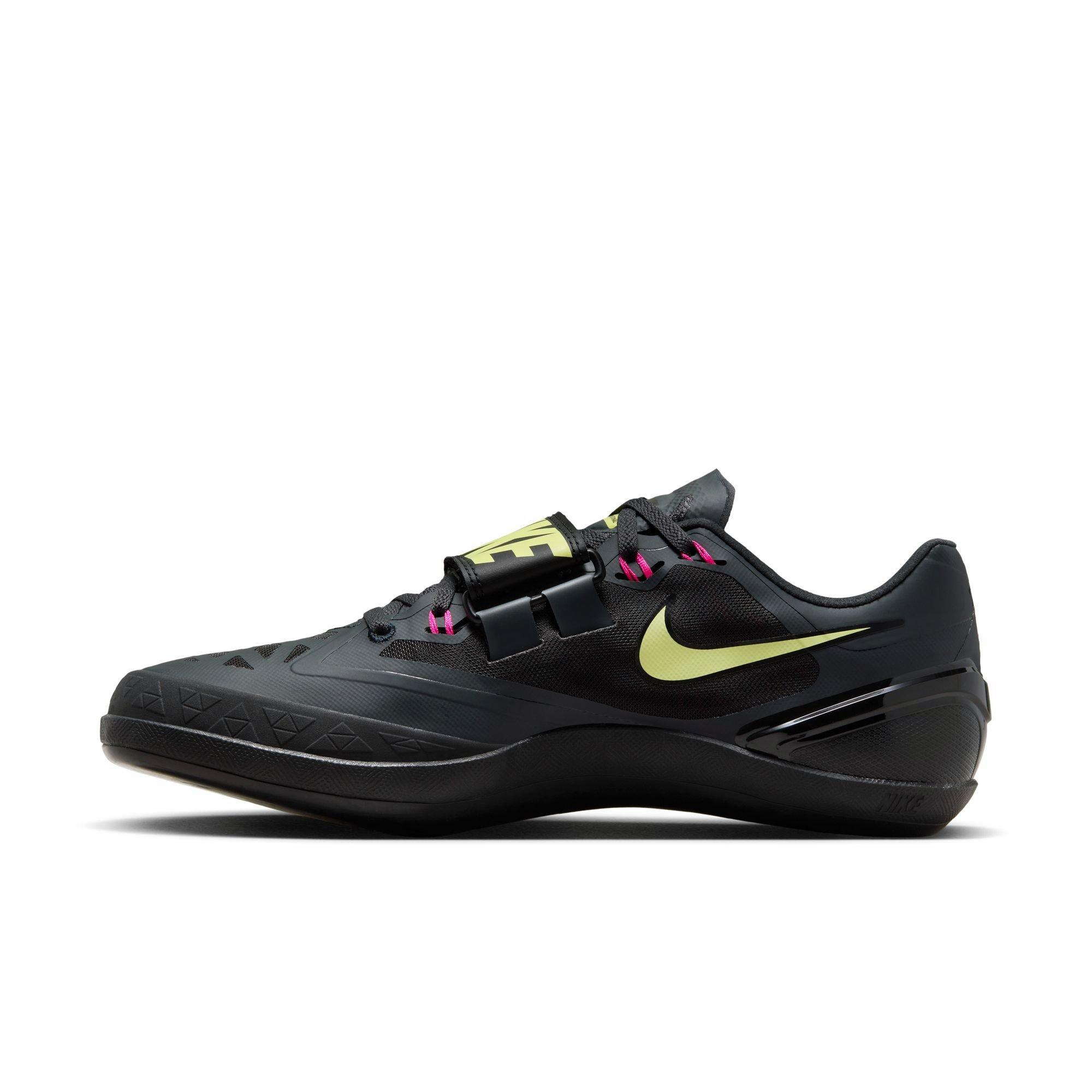 Nike Zoom Rotational 6 "Anthracite/Fierce Pink/Black" Men's Track Throwing Shoe - BLACK/PINK Thumbnail View 4