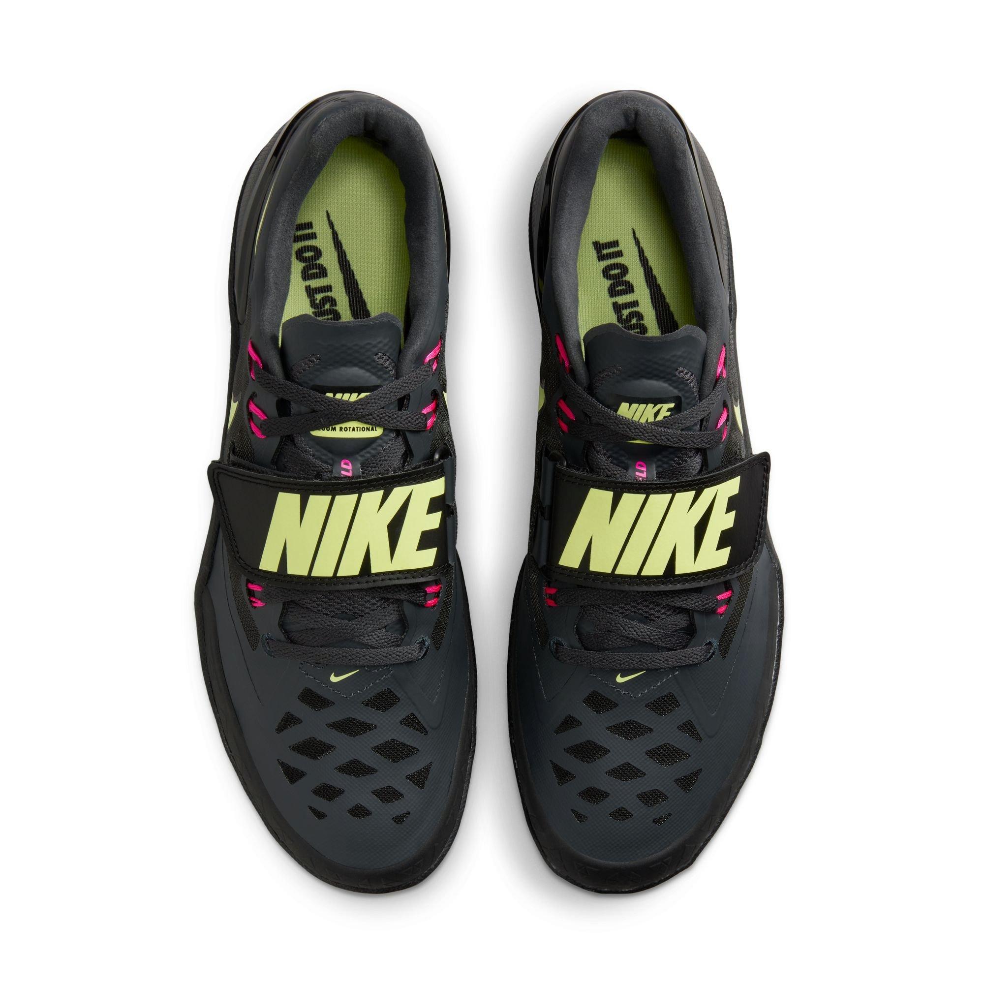 Nike Zoom Rotational 6 "Anthracite/Fierce Pink/Black" Men's Track Throwing Shoe - BLACK/PINK Thumbnail View 7