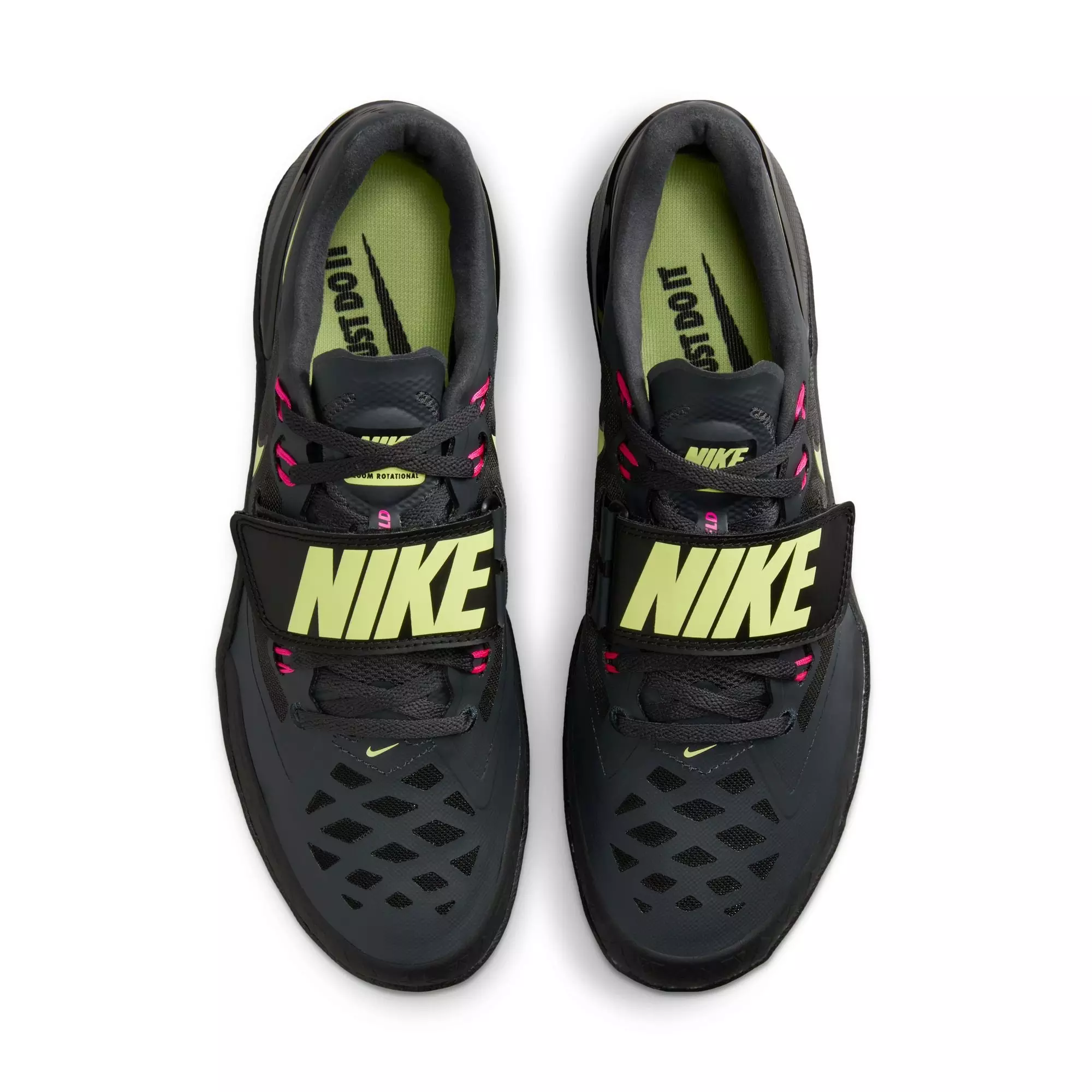 Nike Zoom Rotational 6 "Anthracite/Fierce Pink/Black" Men's Track Throwing Shoe - BLACK/PINK