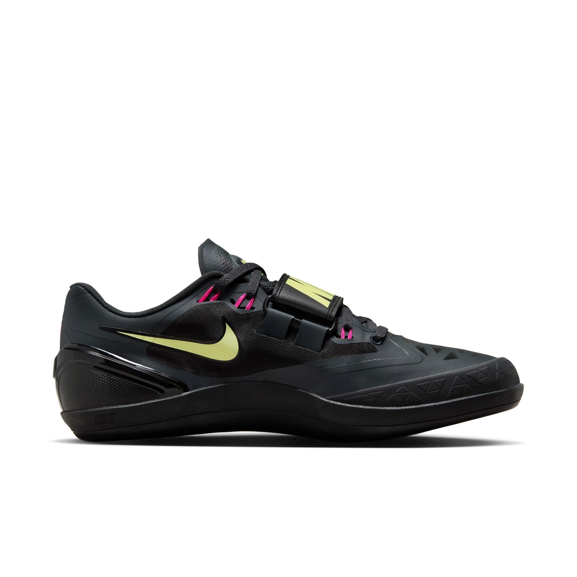 Nike Zoom Rotational 6 "Anthracite/Fierce Pink/Black" Men's Track Throwing Shoe - BLACK/PINK Thumbnail View 2