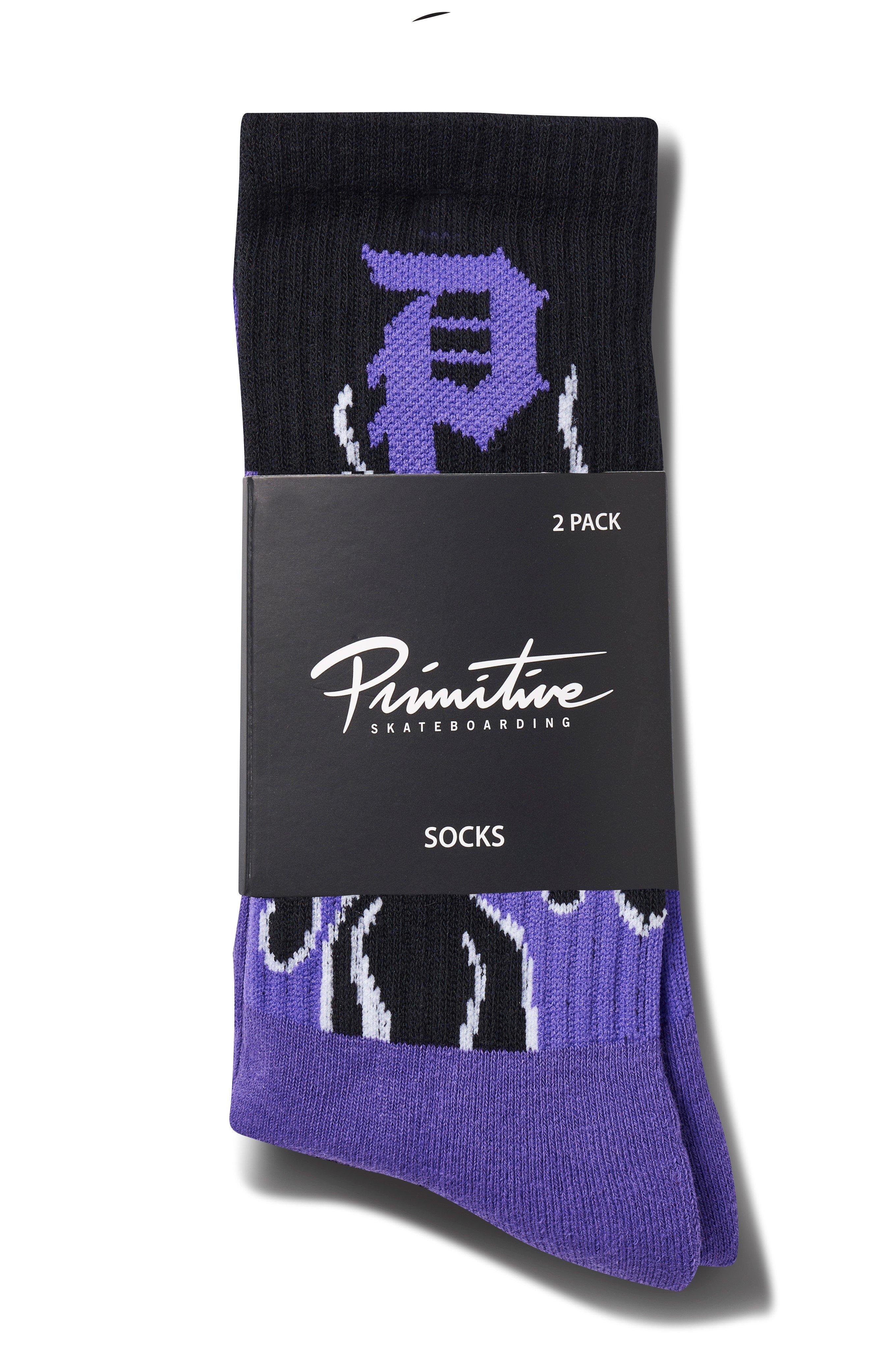 Primitive Fury Crew Socks-2PK