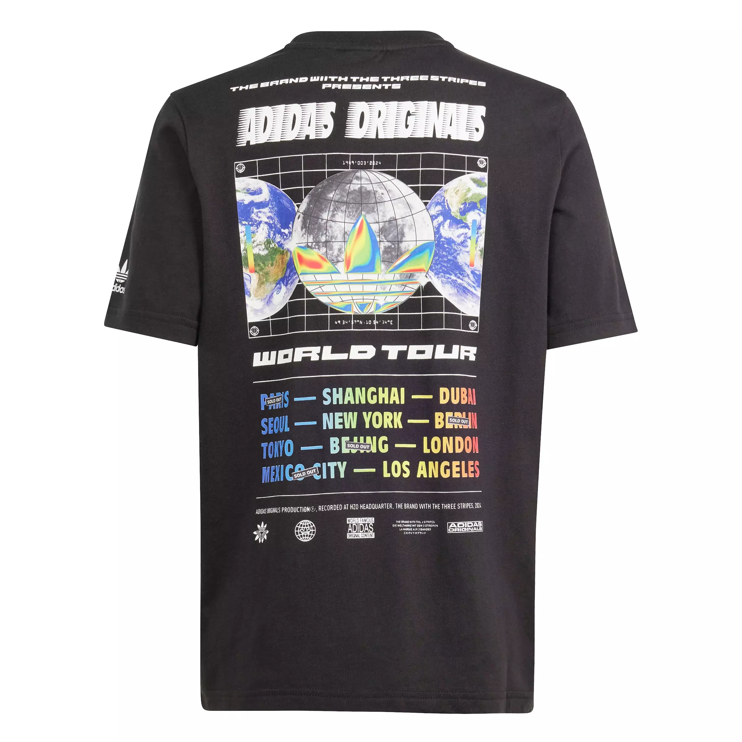 adidas Big Boys' Future Road Bold Tee - BLACK