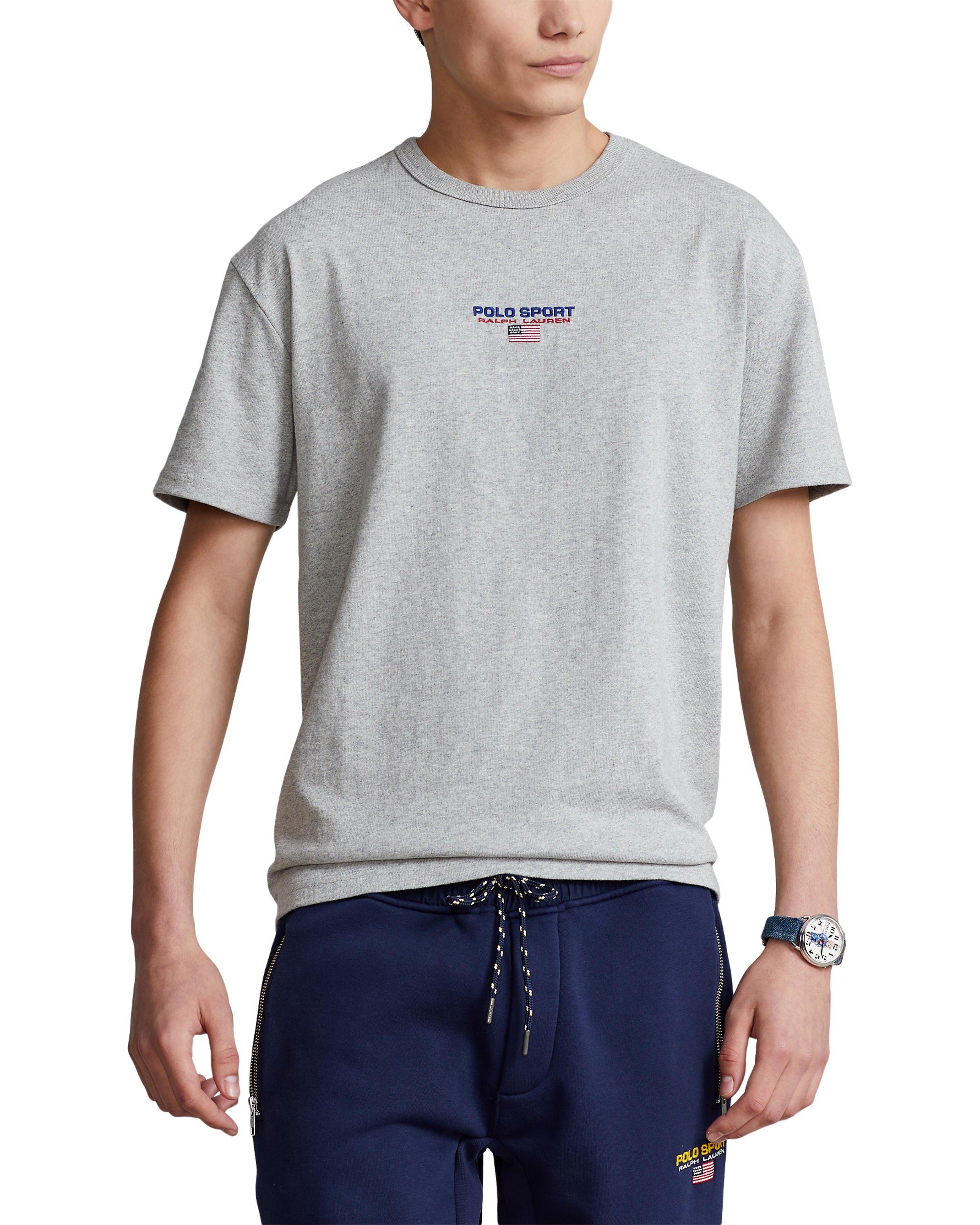 Polo Men's Sport Icon Tee - WHITE/NAVY/RED Thumbnail View 1