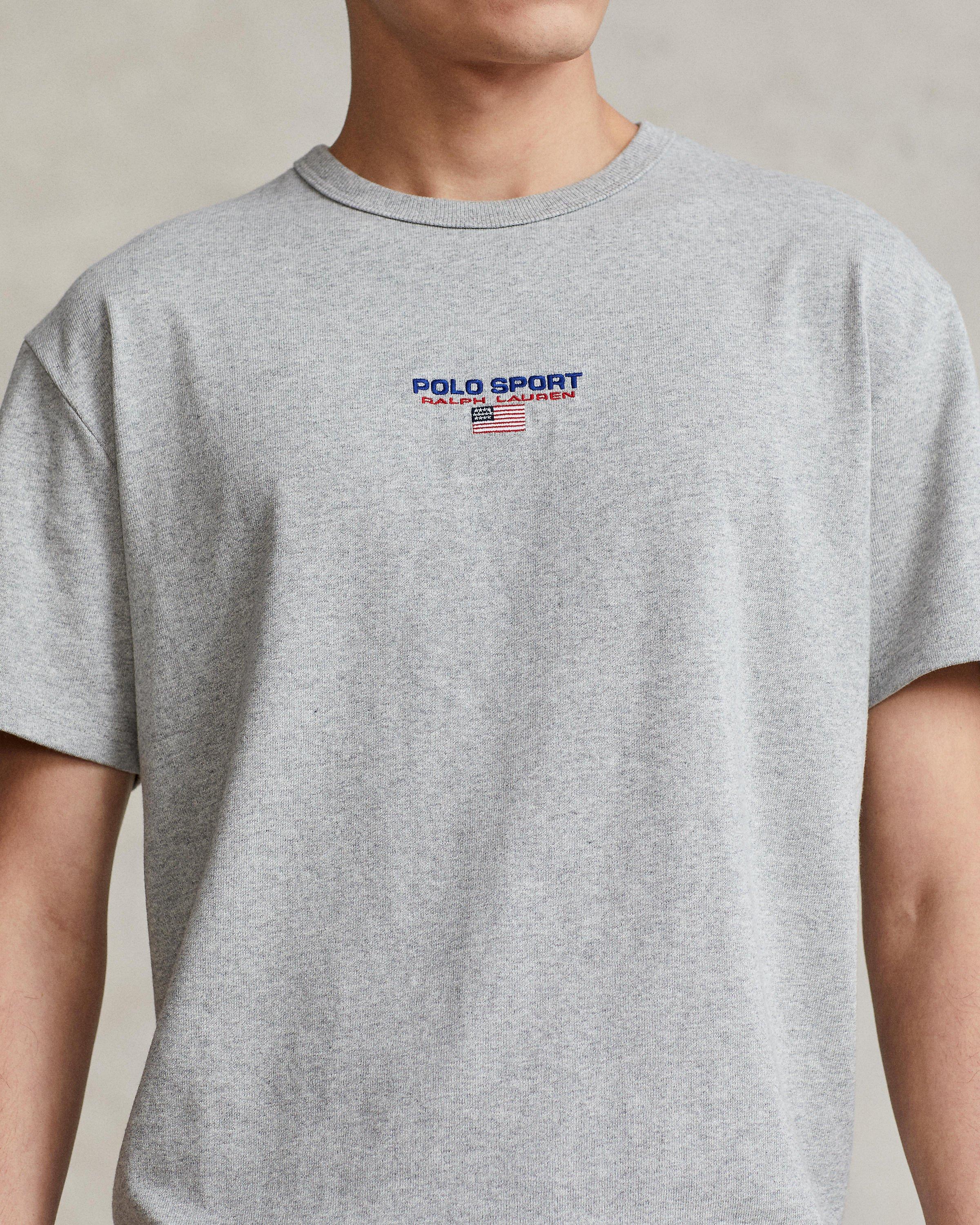 Polo Men's Sport Icon Tee - WHITE/NAVY/RED Thumbnail View 4