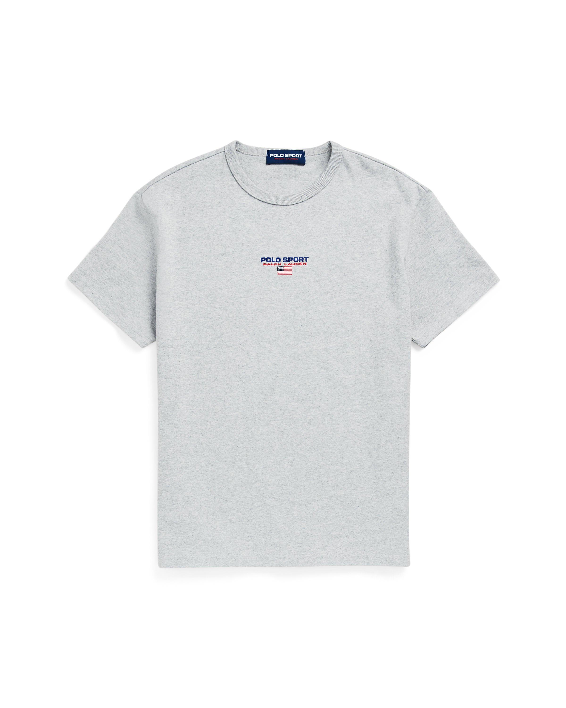 Polo Men's Sport Icon Tee - WHITE/NAVY/RED Thumbnail View 5