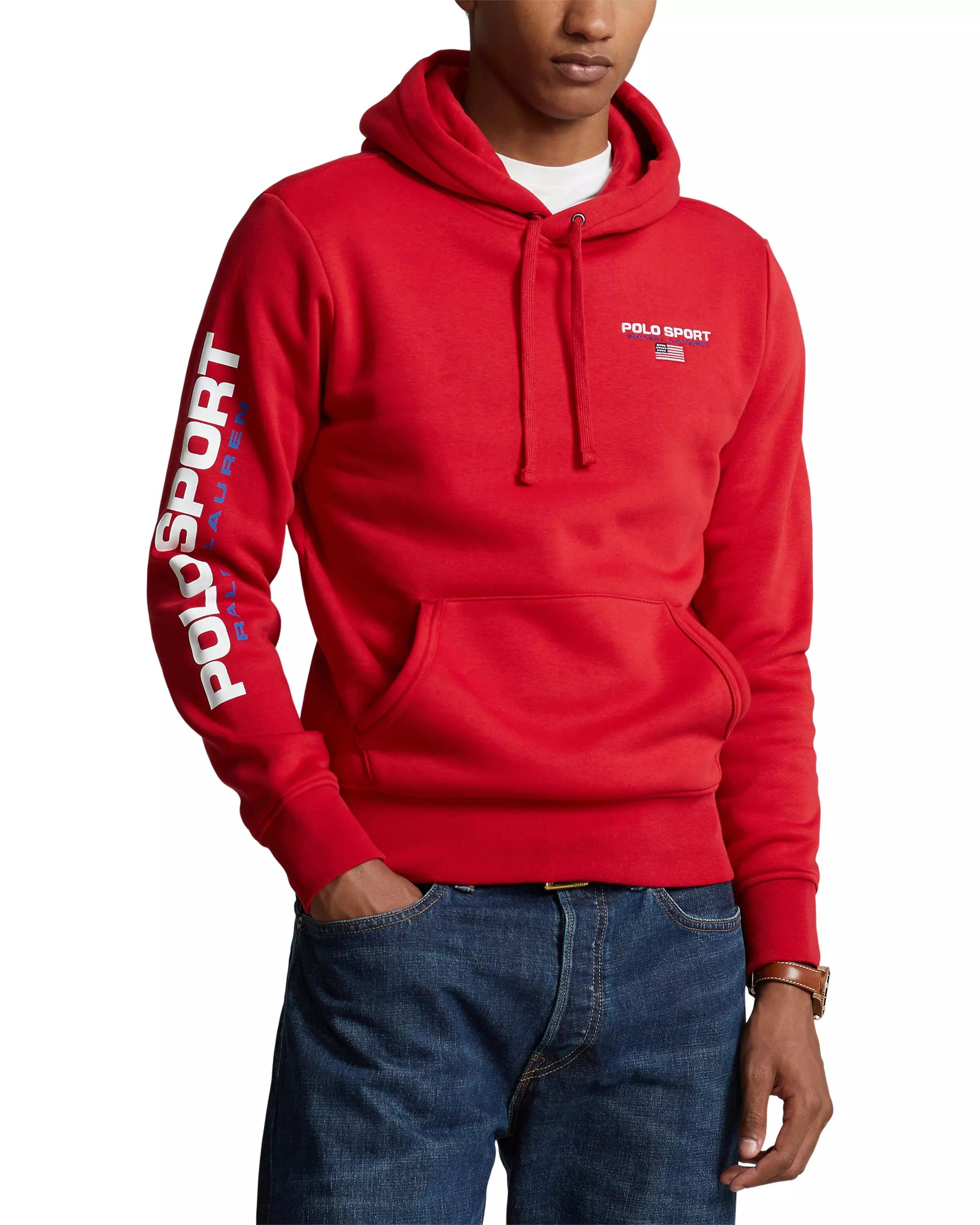 Polo Men's Sport Icons Hoodie - Red - RED/WHITE