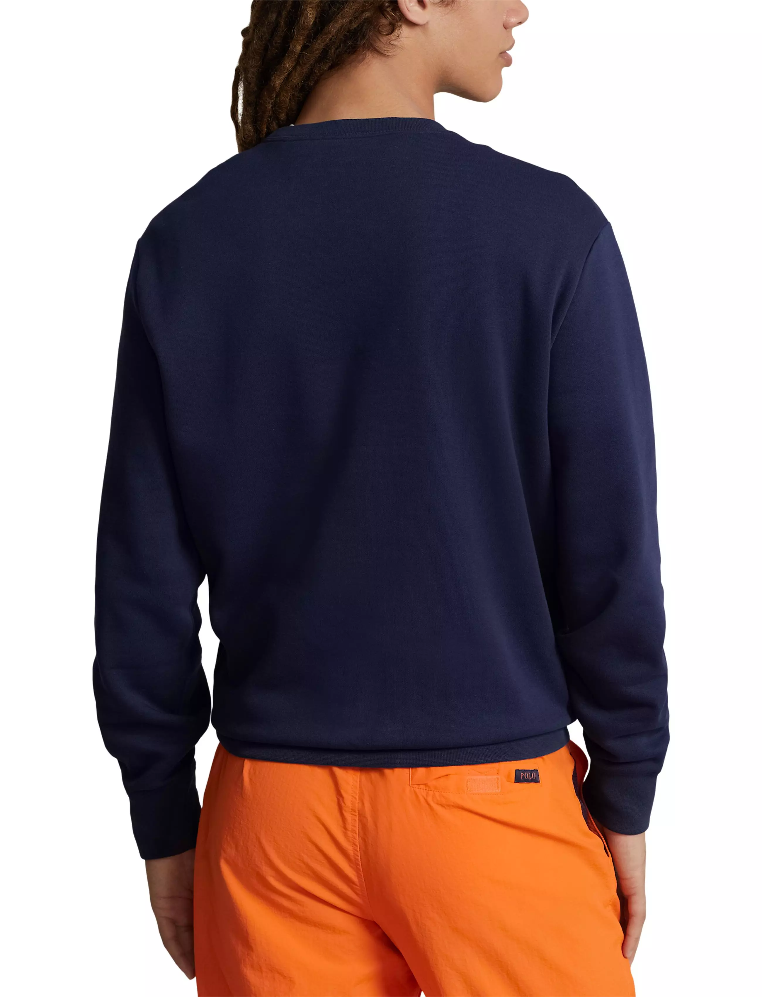 Polo Men's Sport Fleece Crew-Navy/White - NAVY/WHITE