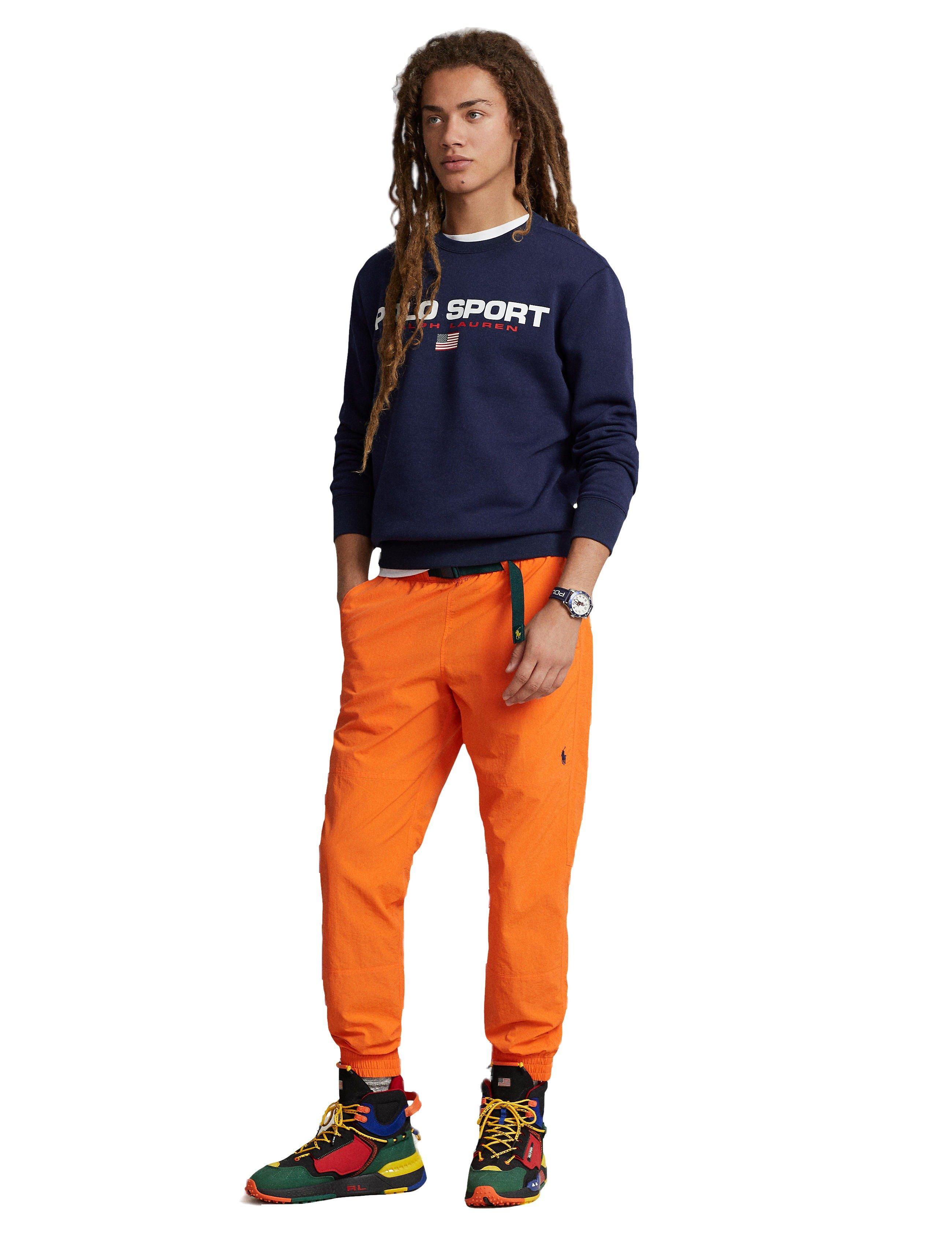 Polo Men's Sport Fleece Crew-Navy/White - NAVY/WHITE Thumbnail View 7