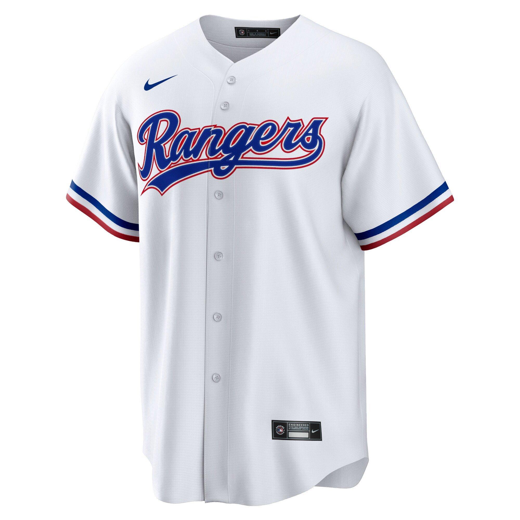Nike Men's Texas Rangers '23 Replica Game Jersey - WHITE Thumbnail View 1