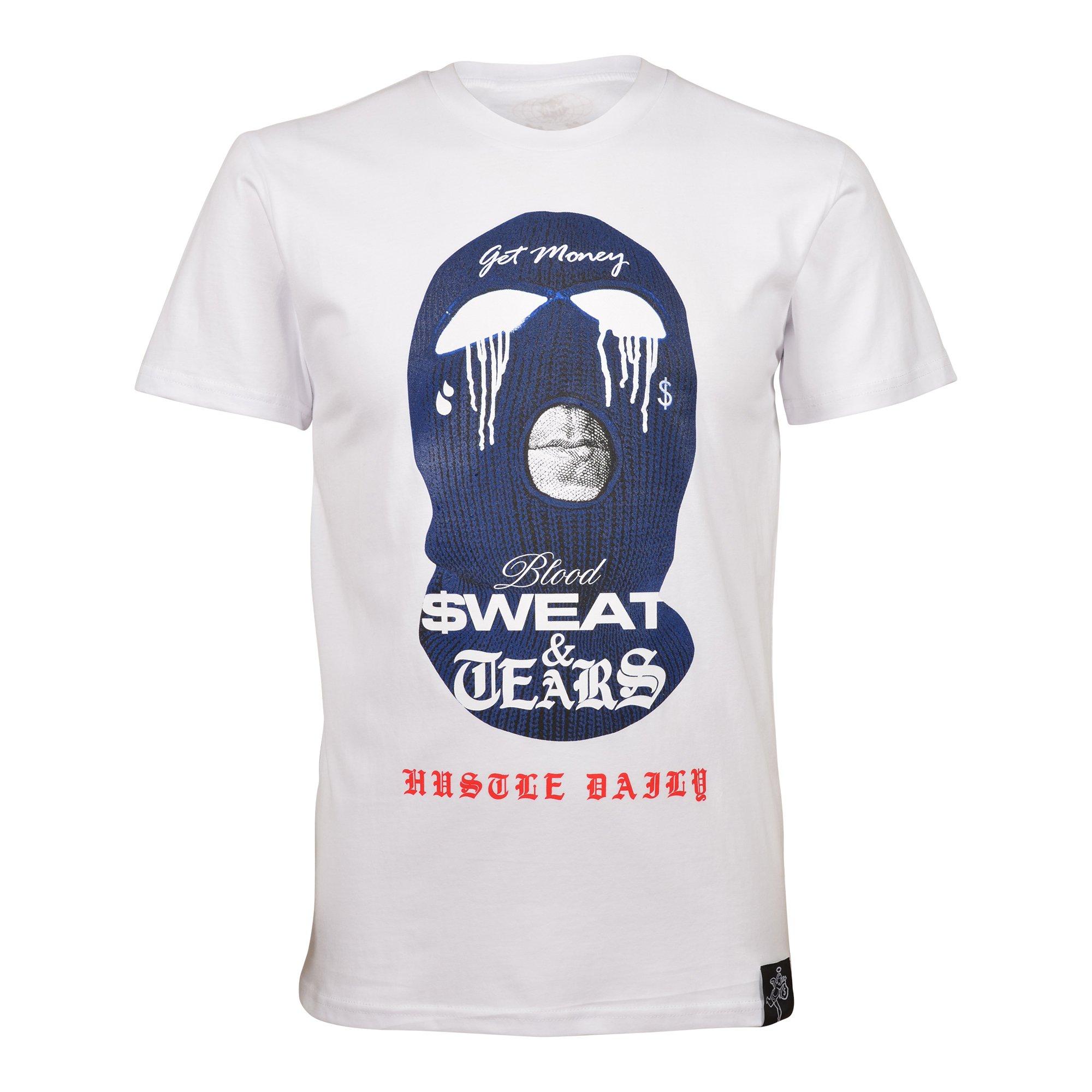 Hasta Muerte Men's Sweat Tears Tee - WHITE