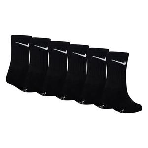 Nike Kids' Dri-FIT 6-Pack Crew Socks - Black