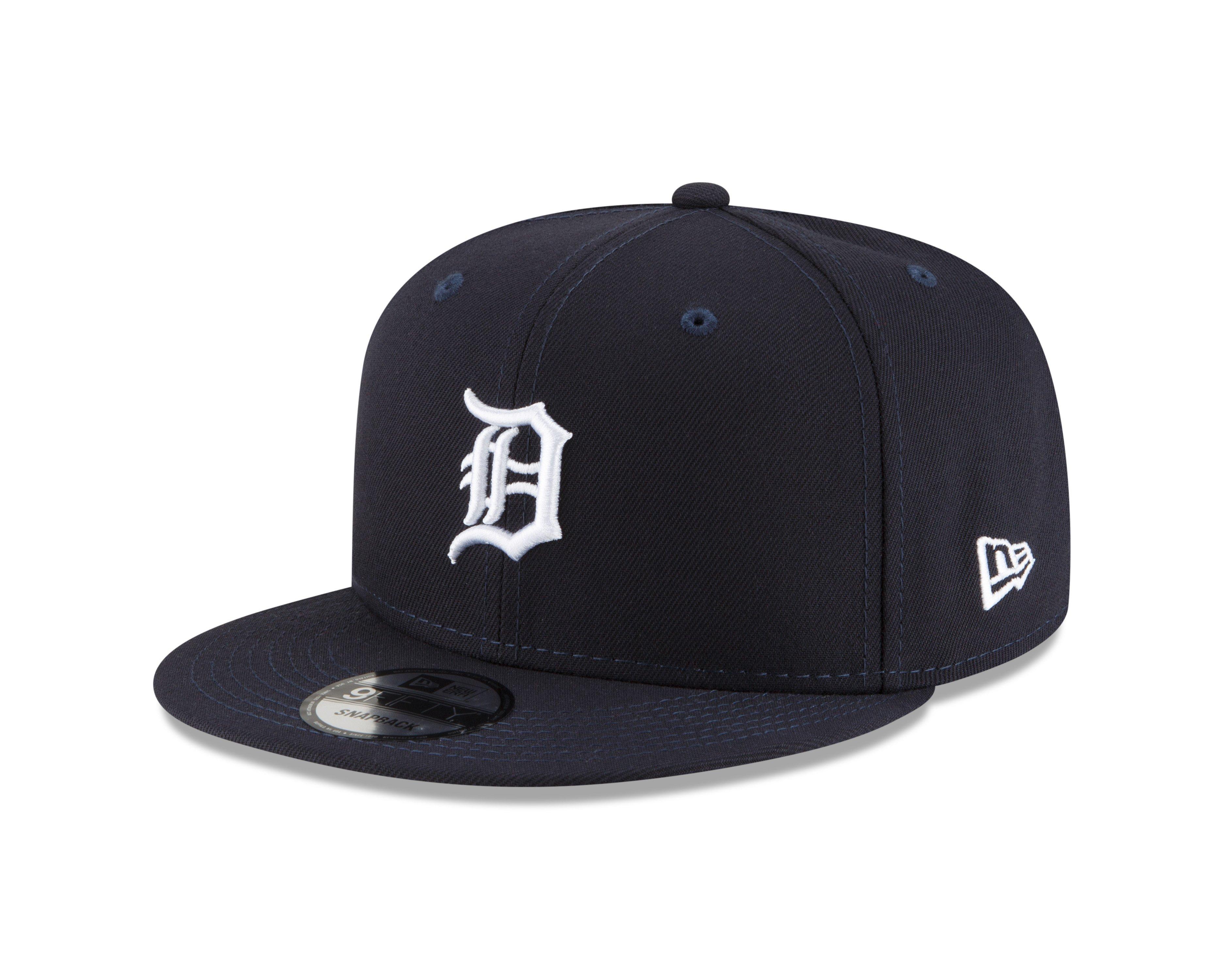 Detroit Tigers New Era Logo Zoom Trucker 9FIFTY Snapback Hat - Navy/Gray