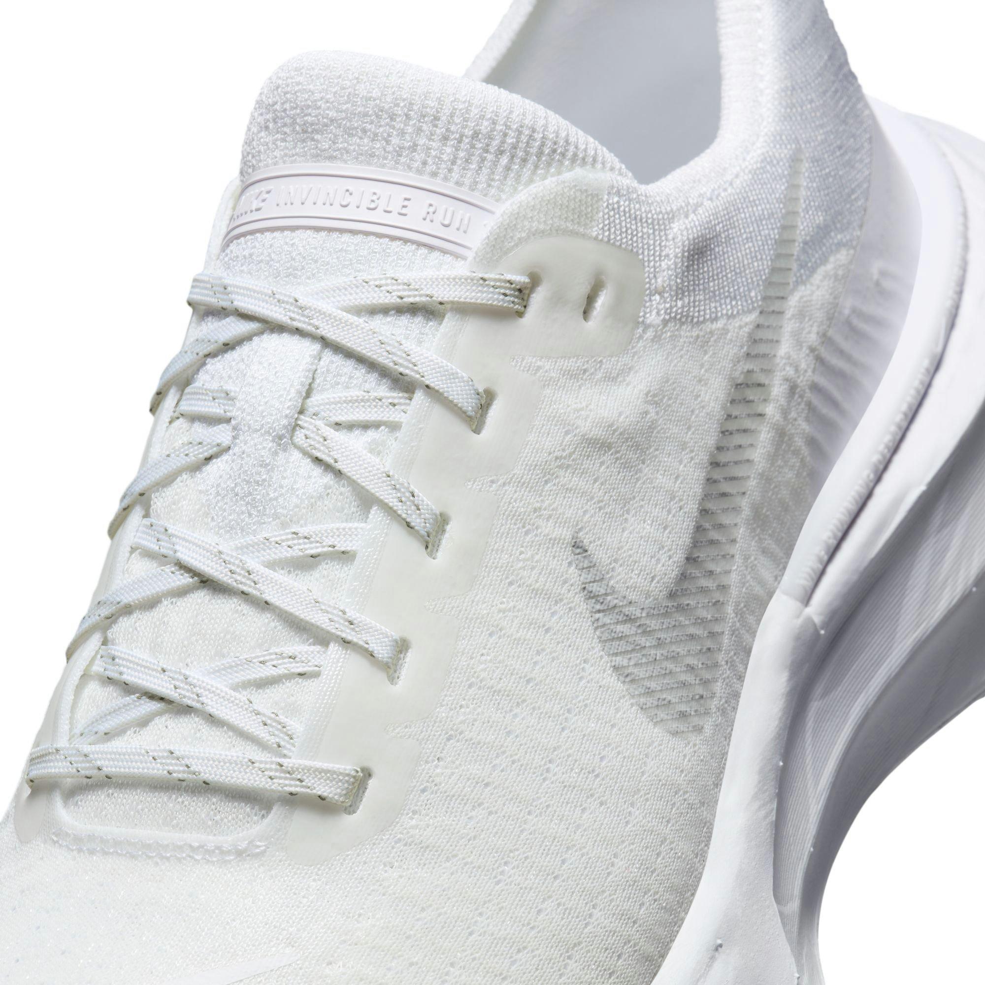 Nike Invincible "White/Photon Dust/Platinum Tint/White" Men's Road Running Shoe - WHITE/GREY Thumbnail View 10
