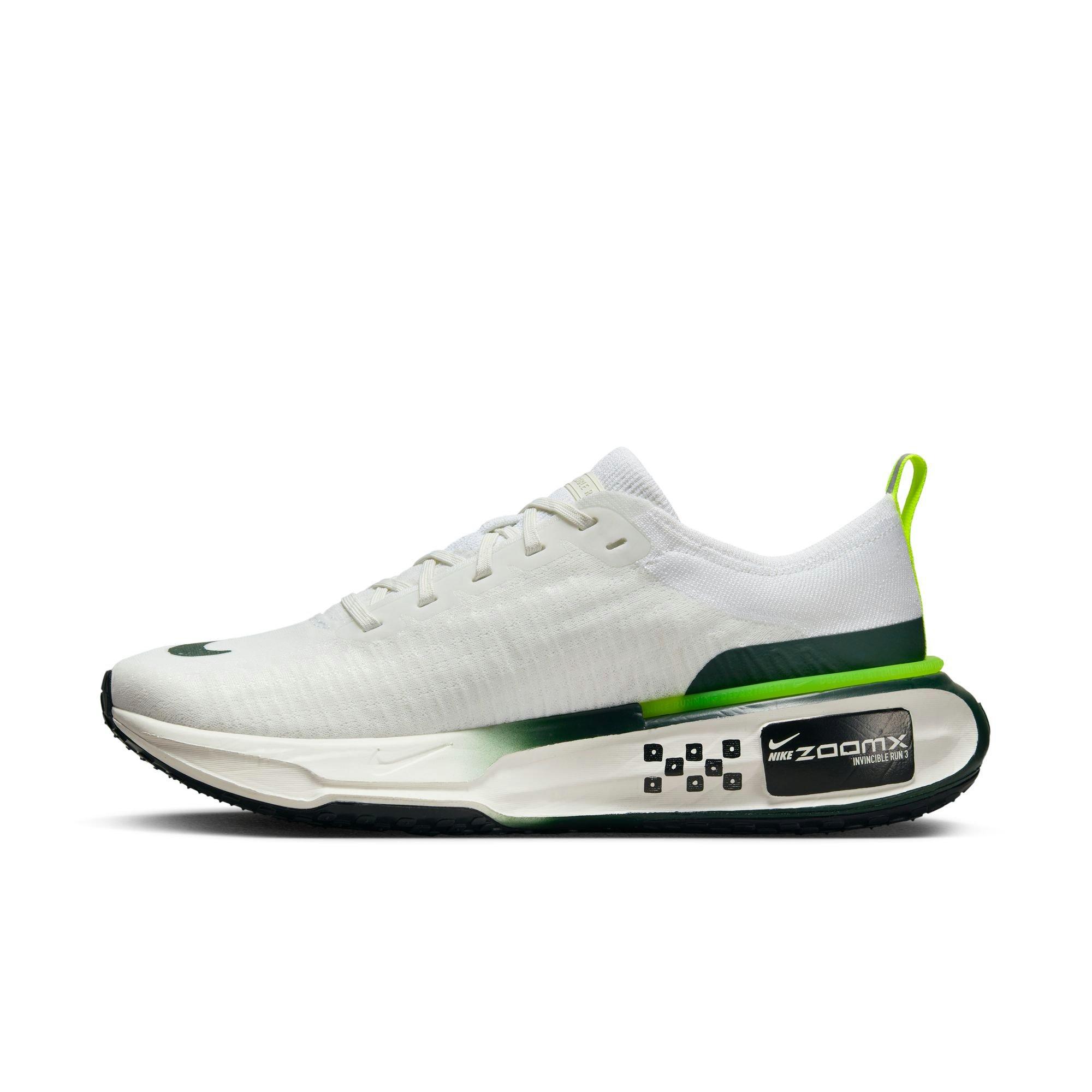Nike Invincible 3 "White/Pro Green/Volt/Black" Men's Road Running Shoe - WHITE/GREEN Thumbnail View 4