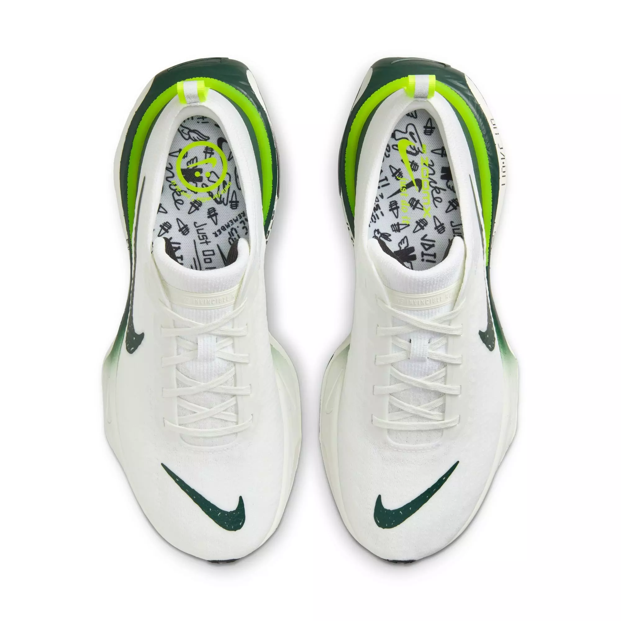 Nike Invincible 3 "White/Pro Green/Volt/Black" Men's Road Running Shoe - WHITE/GREEN