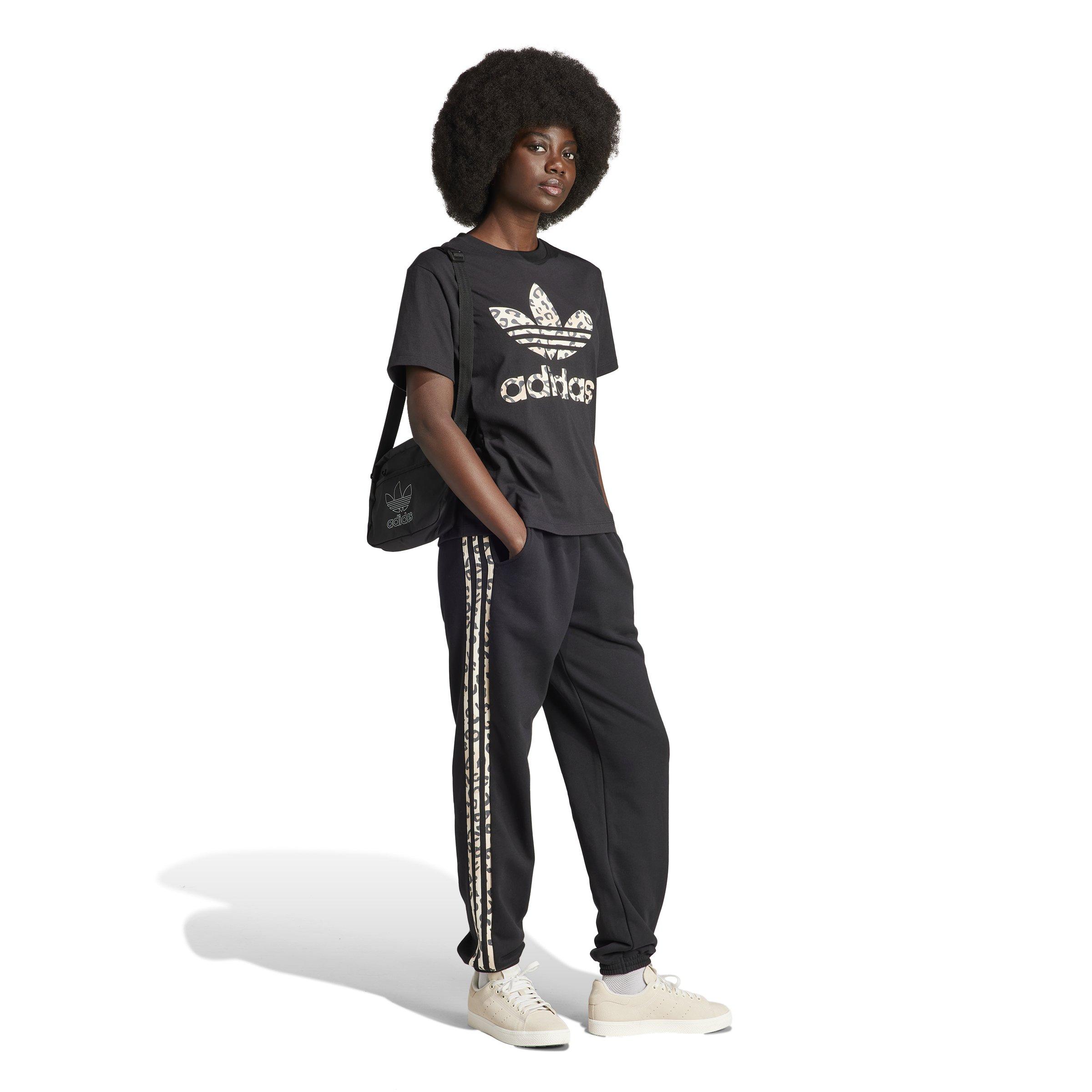 adidas Trefoil Leopard Luxe Women's Black Tee