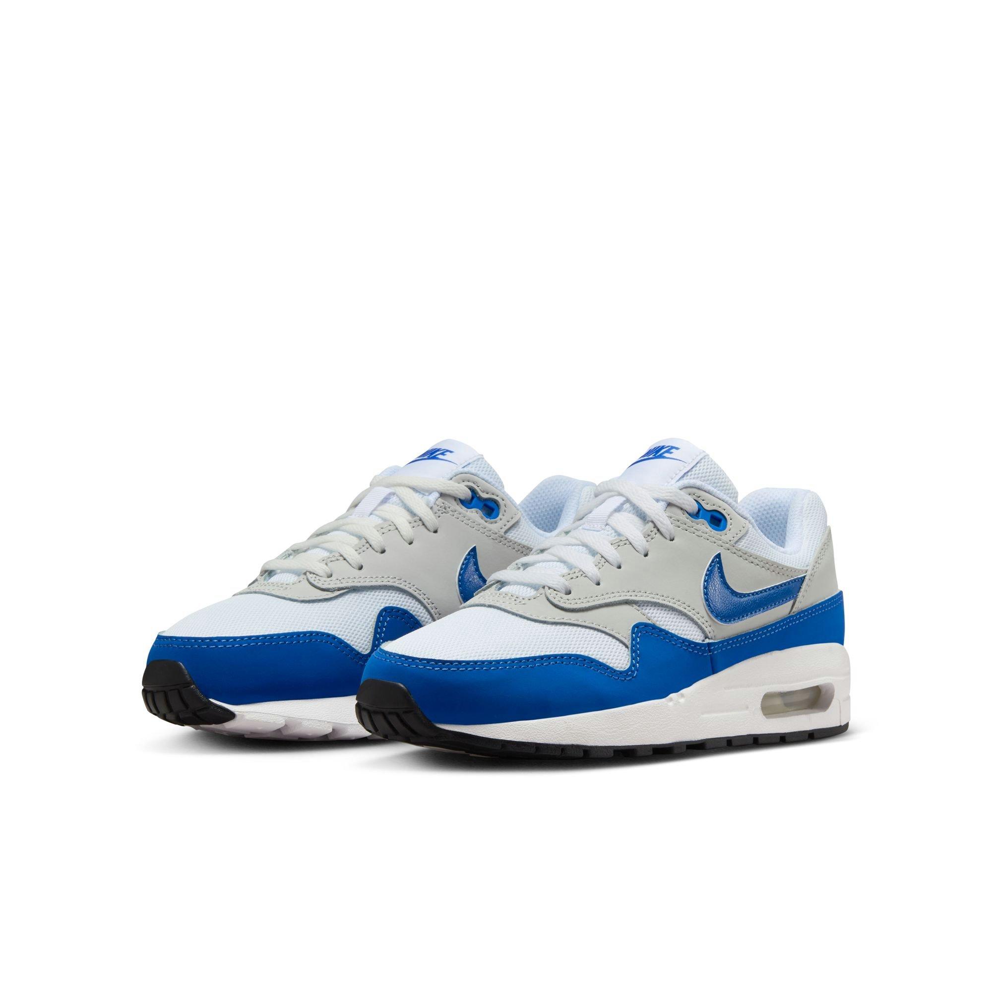 Nike Air Max 1 "Game Royal" Grade School Kids' Shoe - WHITE/ROYAL Thumbnail View 5